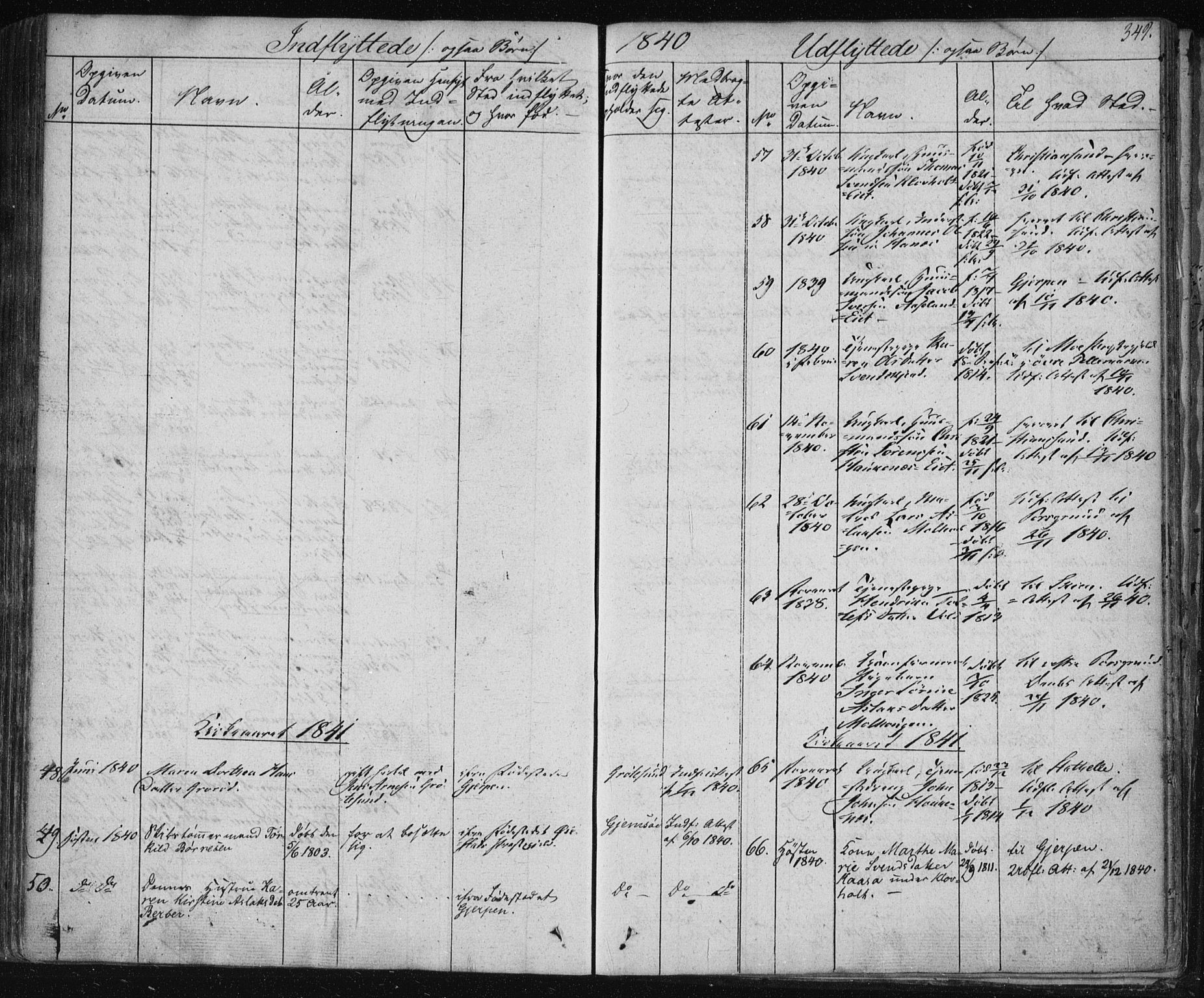Solum kirkebøker, SAKO/A-306/F/Fa/L0005: Parish register (official) no. I 5, 1833-1843, p. 349