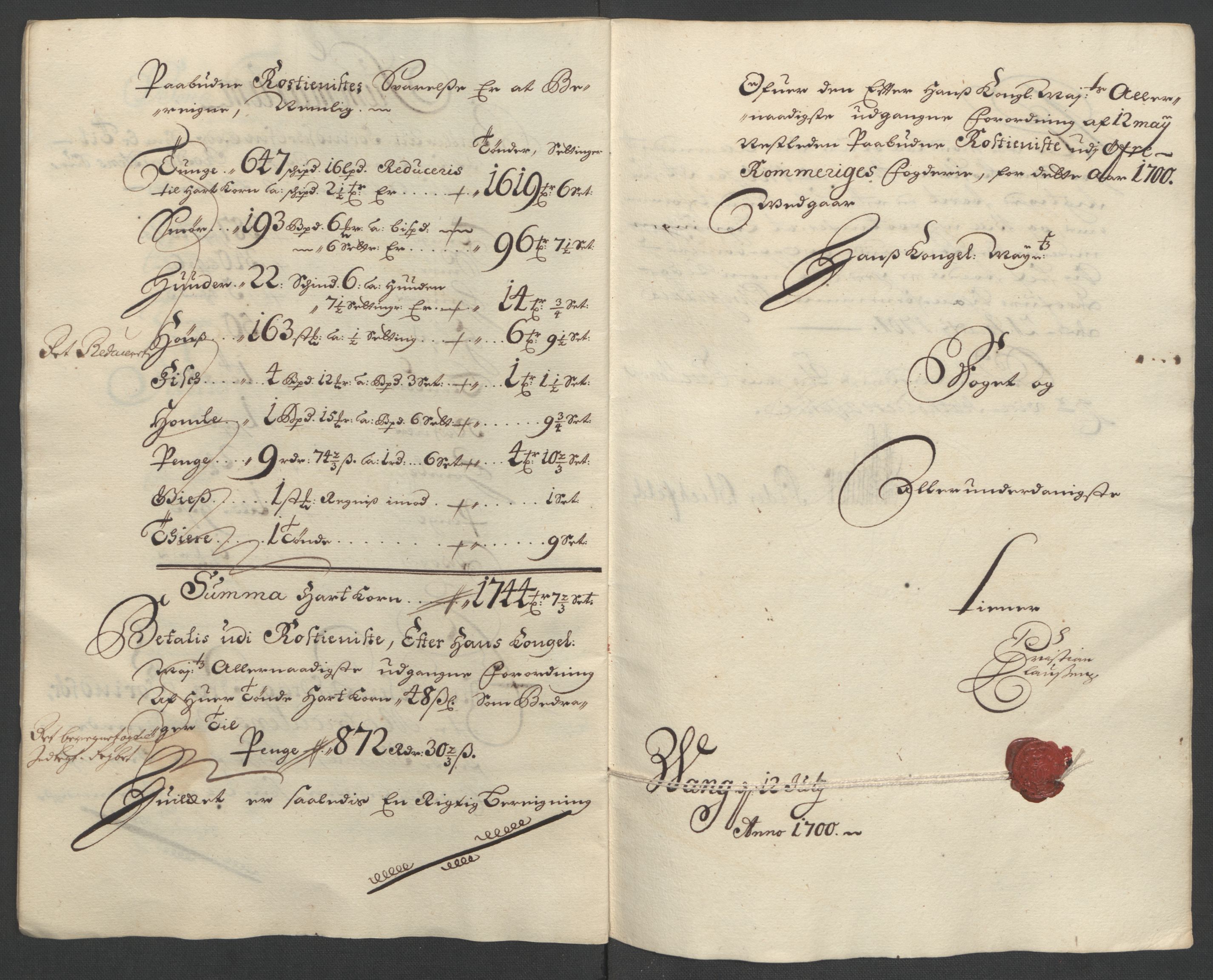 Rentekammeret inntil 1814, Reviderte regnskaper, Fogderegnskap, AV/RA-EA-4092/R12/L0712: Fogderegnskap Øvre Romerike, 1700, p. 260