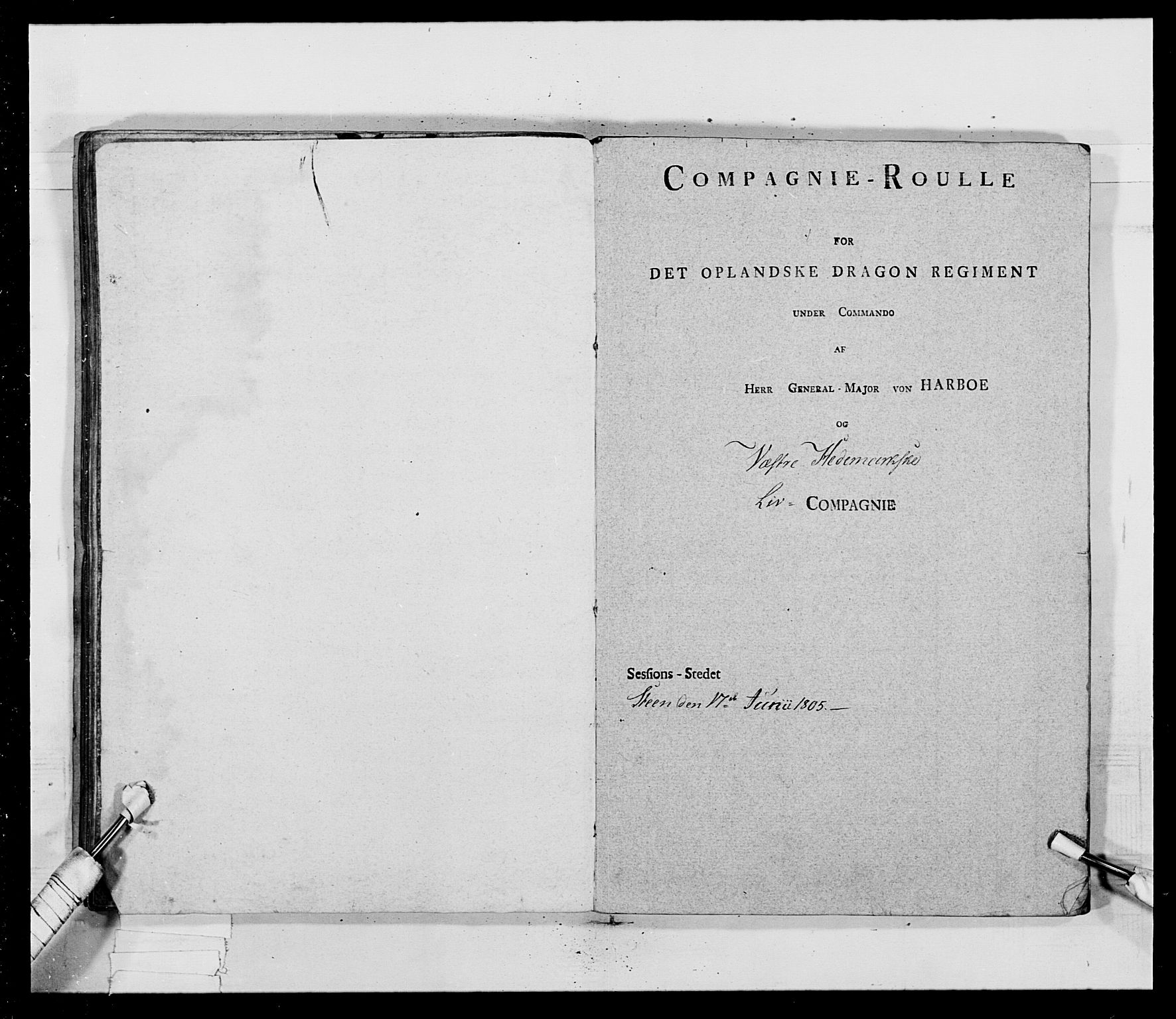 Generalitets- og kommissariatskollegiet, Det kongelige norske kommissariatskollegium, AV/RA-EA-5420/E/Eh/L0017: Opplandske dragonregiment, 1802-1805, p. 379