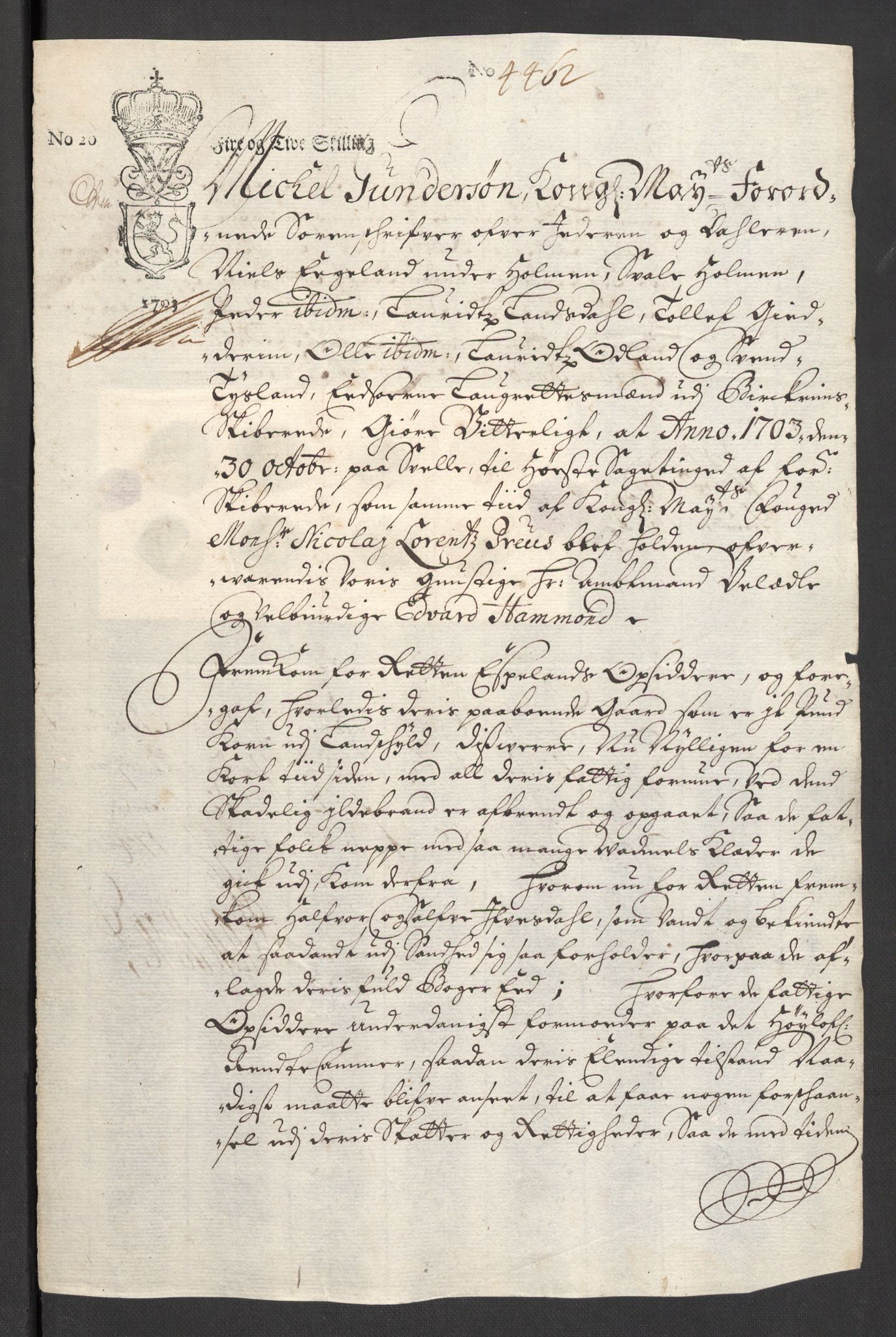 Rentekammeret inntil 1814, Reviderte regnskaper, Fogderegnskap, RA/EA-4092/R46/L2732: Fogderegnskap Jæren og Dalane, 1703-1704, p. 74