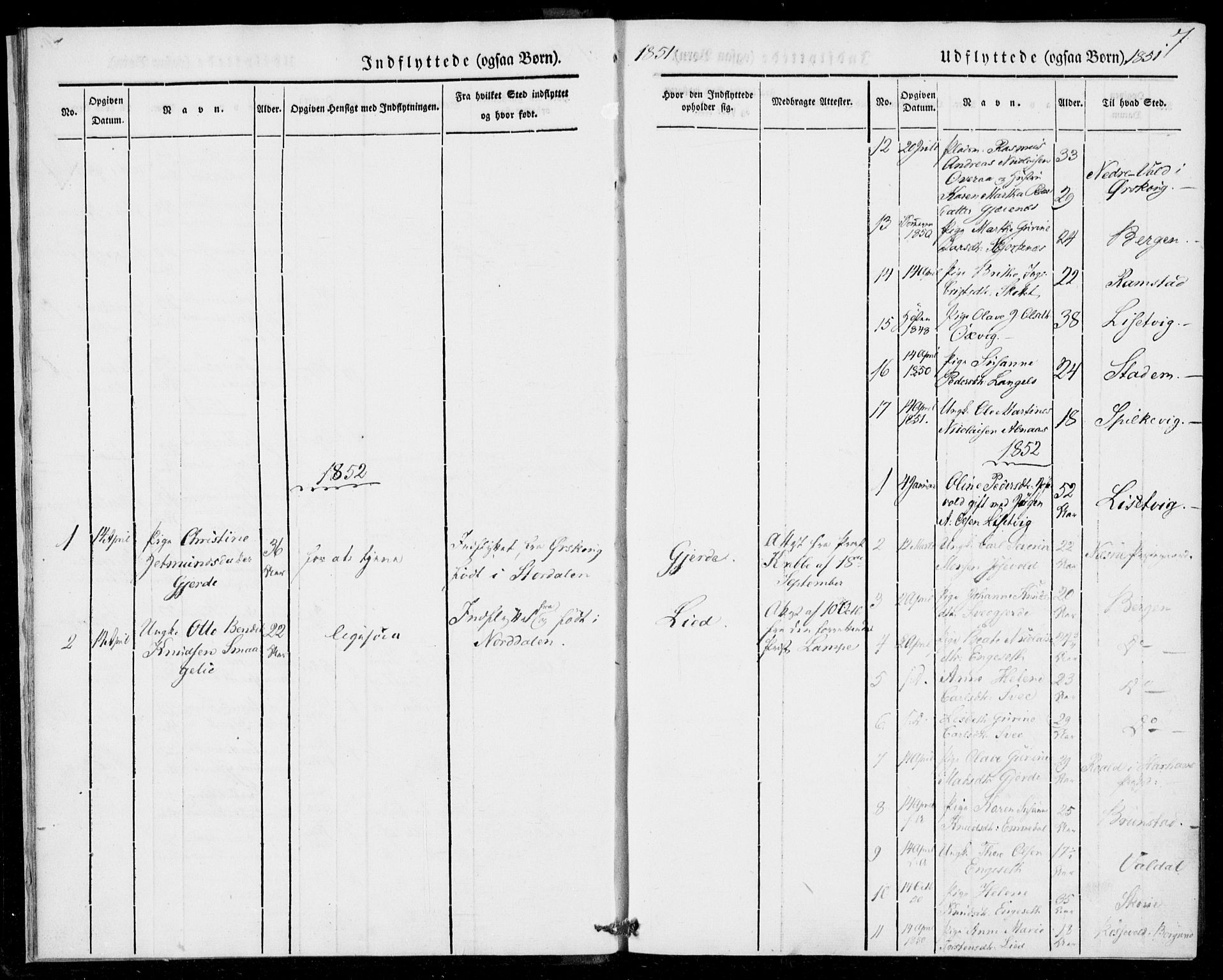 Ministerialprotokoller, klokkerbøker og fødselsregistre - Møre og Romsdal, SAT/A-1454/520/L0279: Parish register (official) no. 520A08, 1844-1881, p. 7