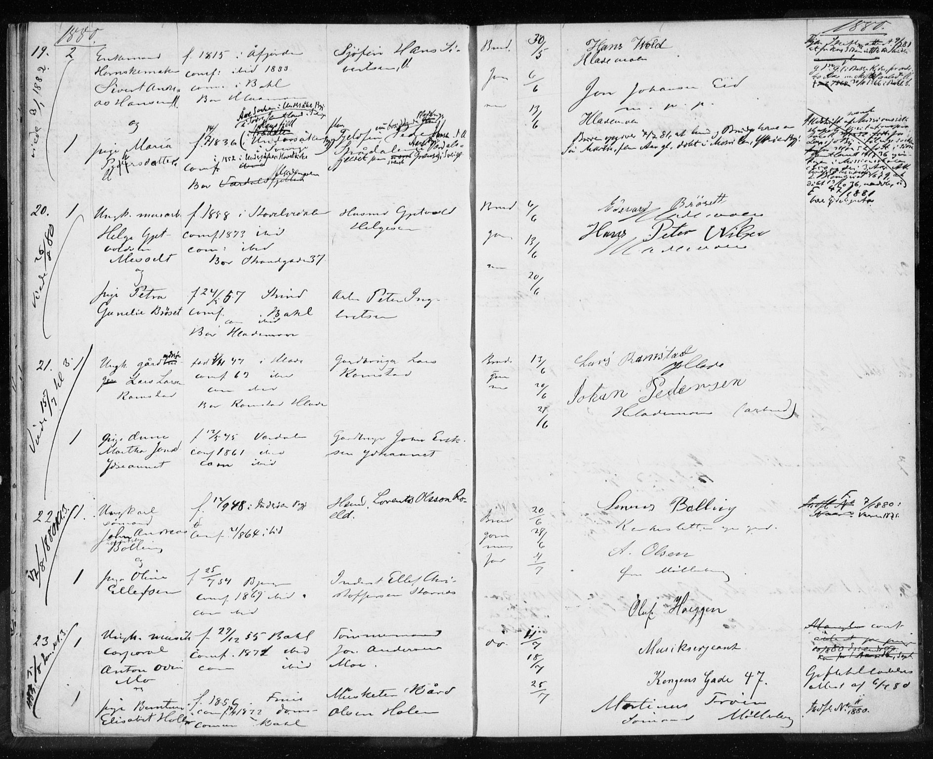 Ministerialprotokoller, klokkerbøker og fødselsregistre - Sør-Trøndelag, AV/SAT-A-1456/604/L0188: Parish register (official) no. 604A11, 1878-1892