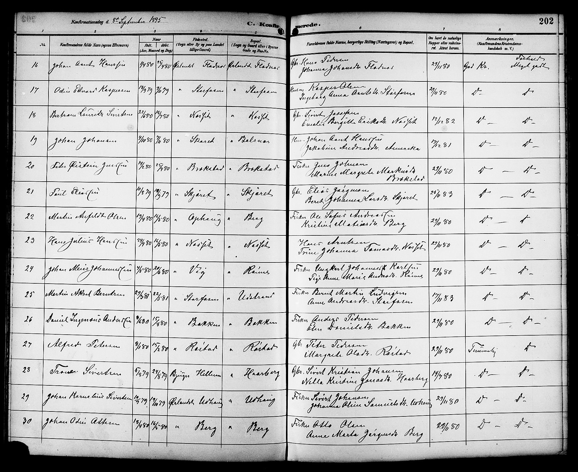 Ministerialprotokoller, klokkerbøker og fødselsregistre - Sør-Trøndelag, SAT/A-1456/659/L0746: Parish register (copy) no. 659C03, 1893-1912, p. 202
