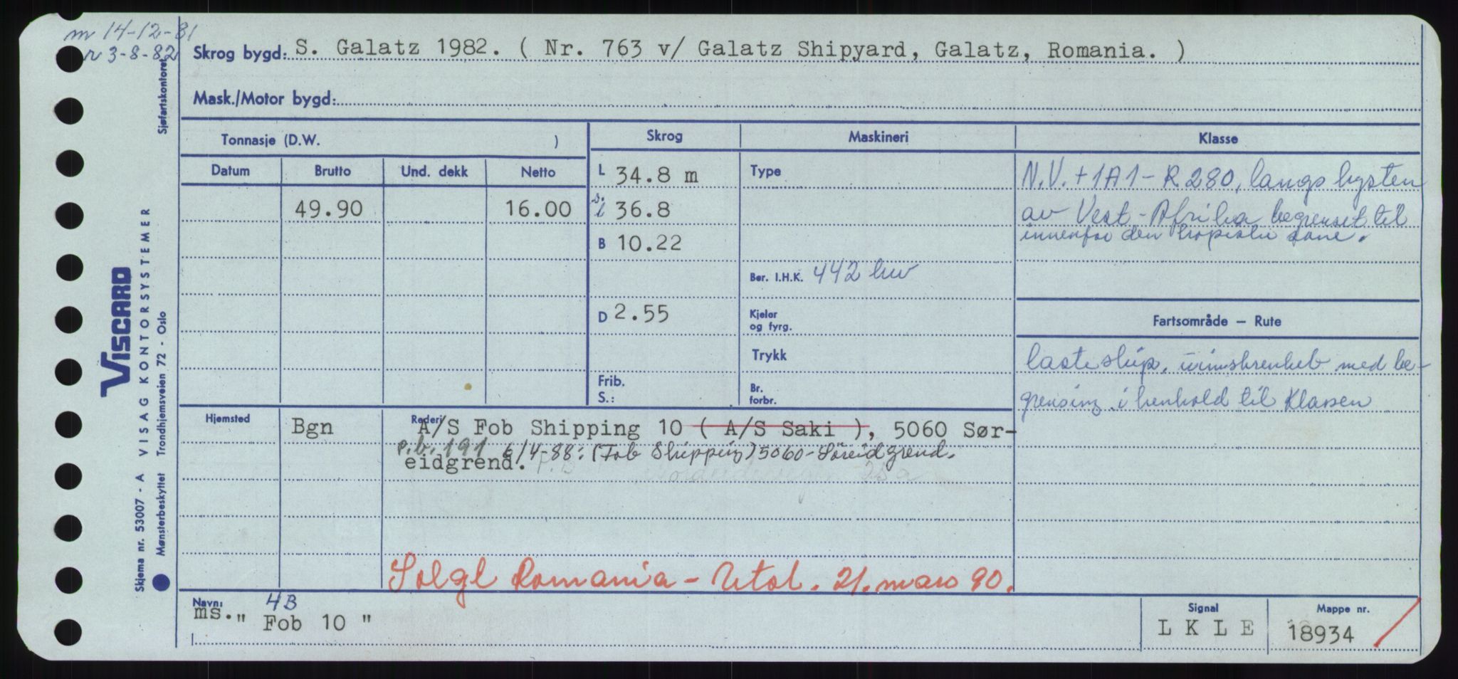 Sjøfartsdirektoratet med forløpere, Skipsmålingen, RA/S-1627/H/Hd/L0011: Fartøy, Fla-Får, p. 113