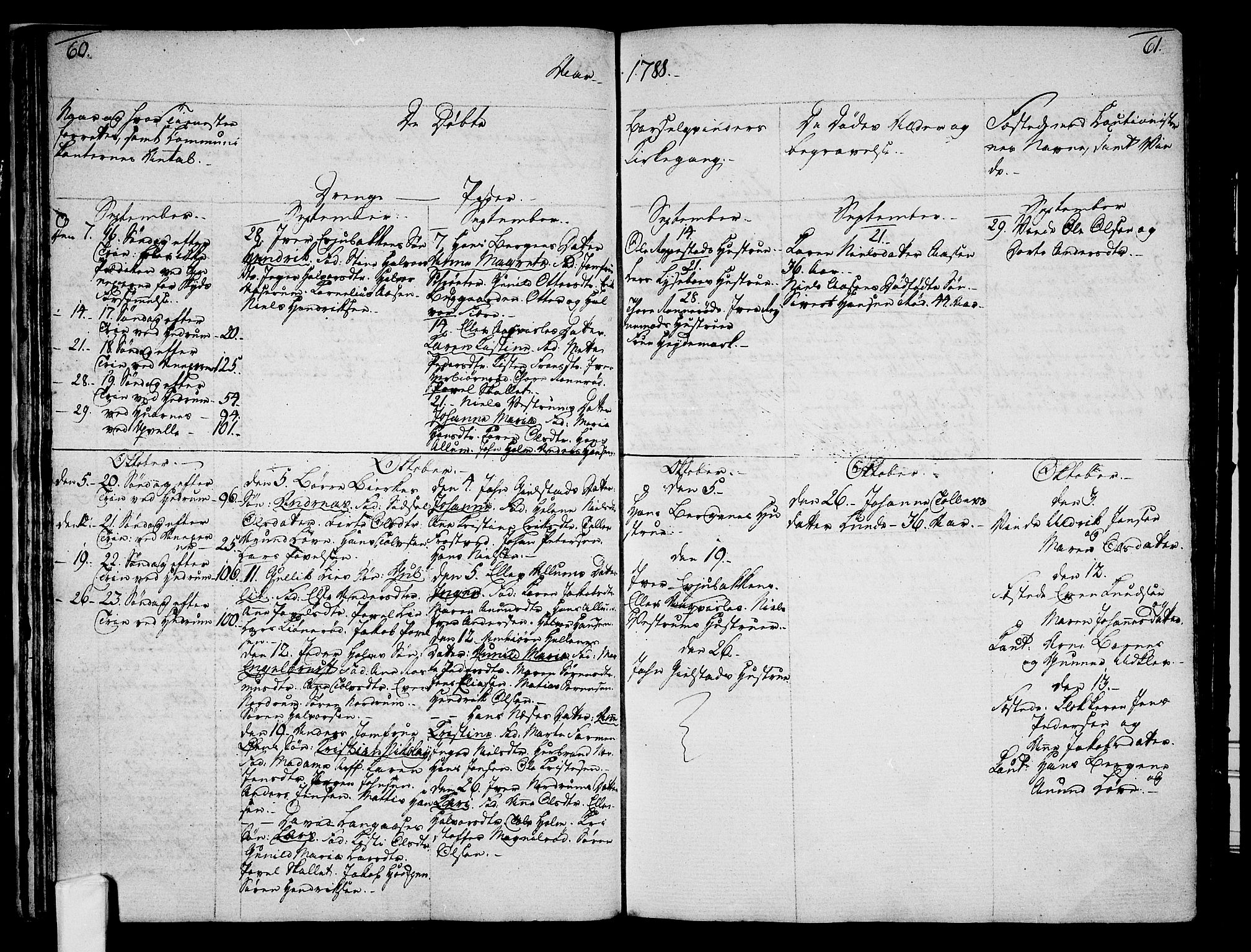 Hedrum kirkebøker, AV/SAKO-A-344/F/Fa/L0002: Parish register (official) no. I 2, 1785-1807, p. 60-61