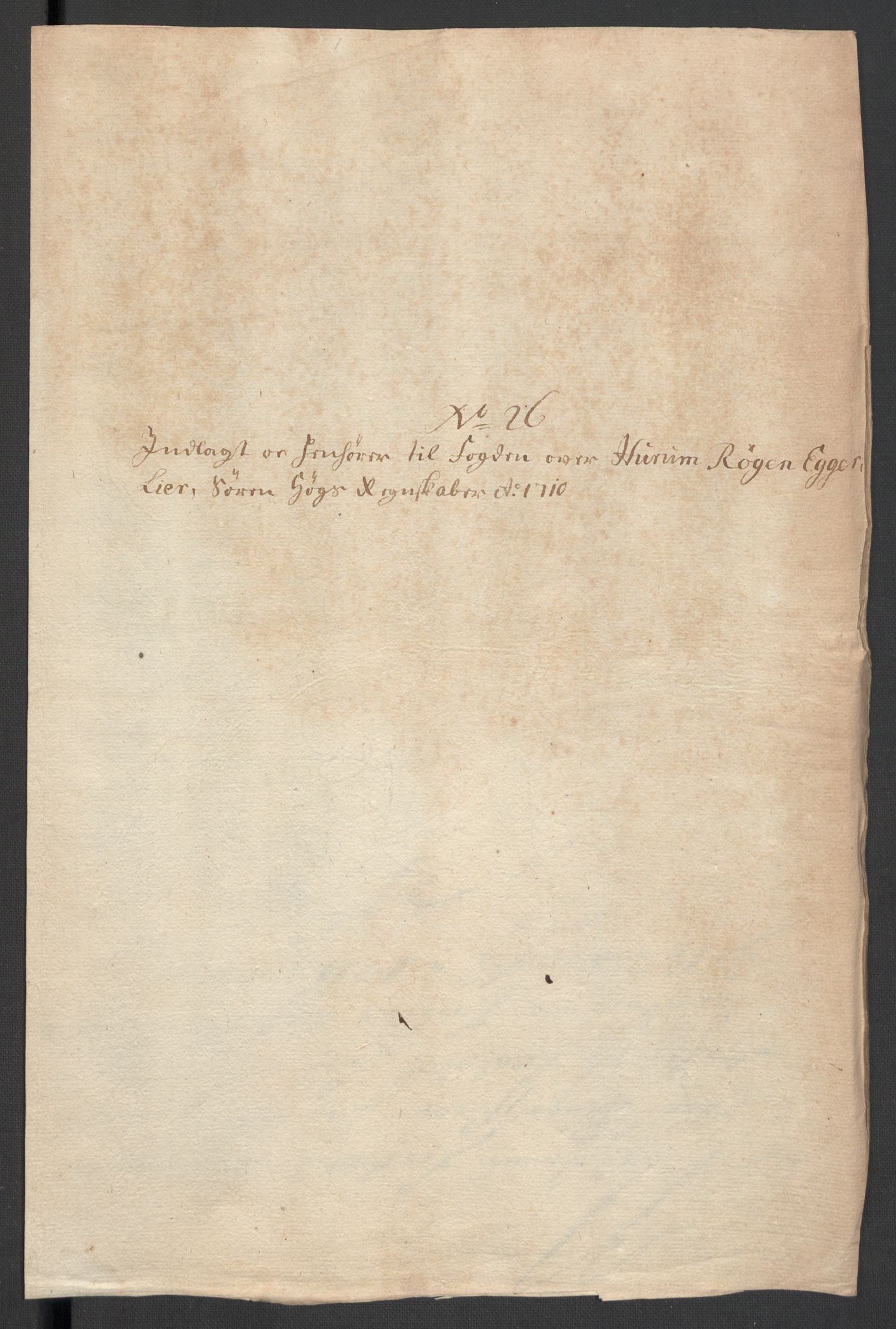 Rentekammeret inntil 1814, Reviderte regnskaper, Fogderegnskap, AV/RA-EA-4092/R31/L1704: Fogderegnskap Hurum, Røyken, Eiker, Lier og Buskerud, 1710, p. 338