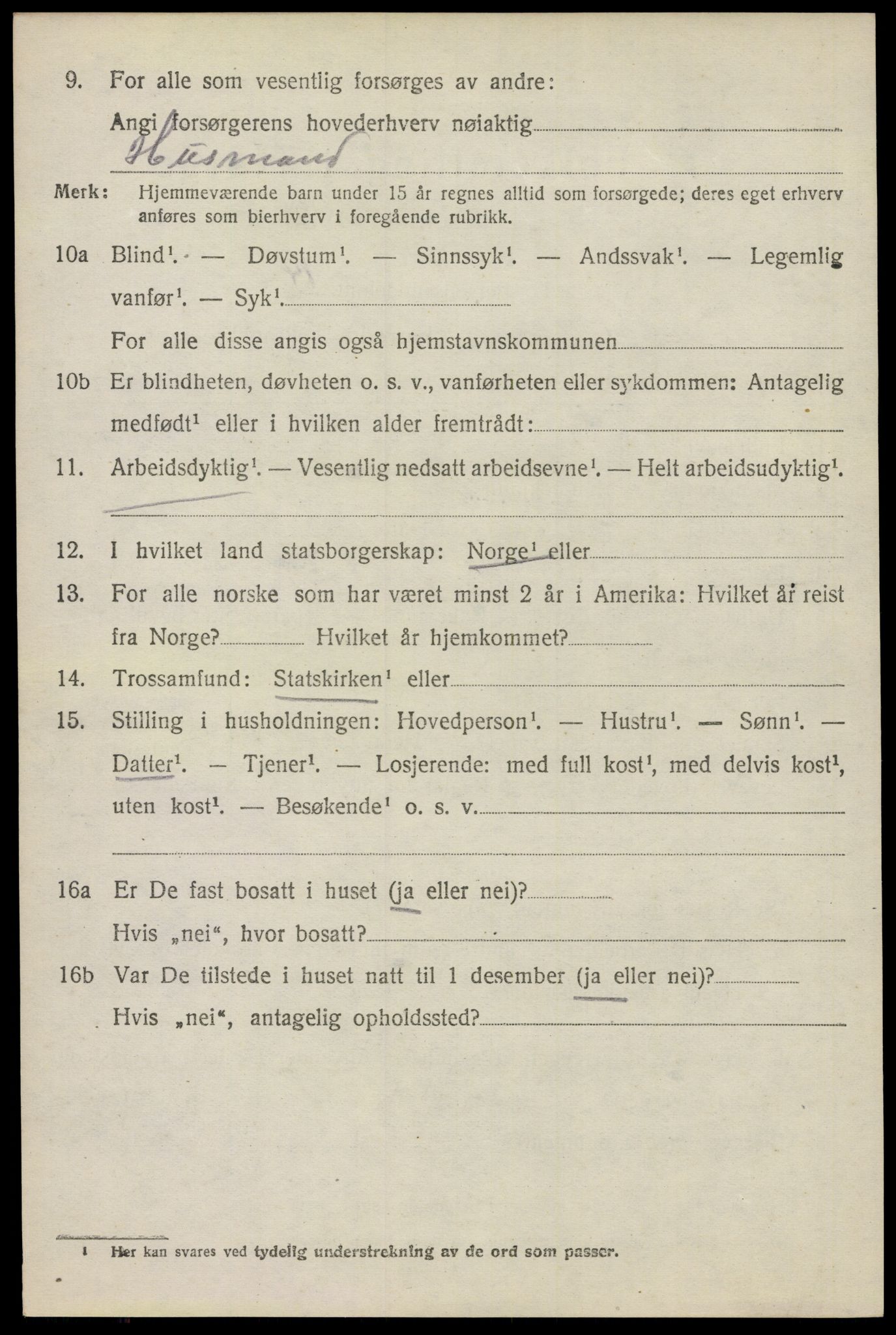 SAO, 1920 census for Våler, 1920, p. 5299
