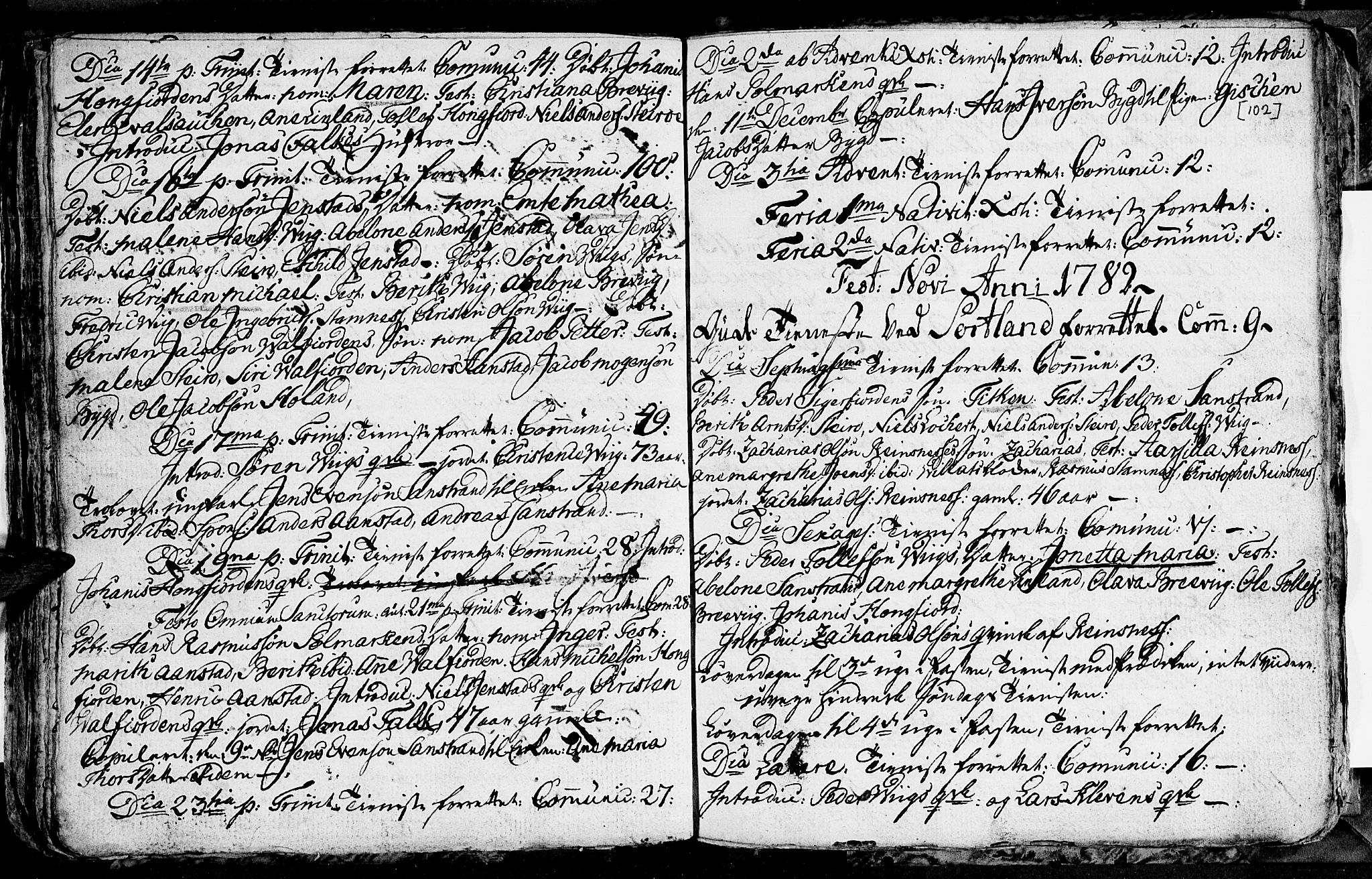 Ministerialprotokoller, klokkerbøker og fødselsregistre - Nordland, SAT/A-1459/895/L1366: Parish register (official) no. 895A01, 1730-1794, p. 102