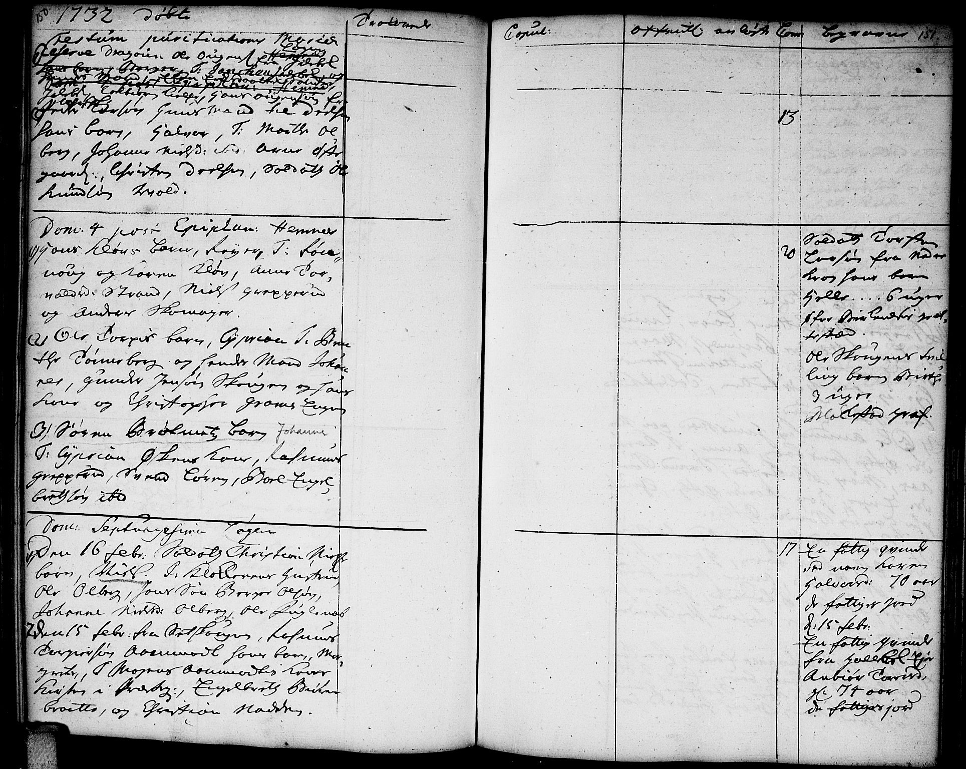 Høland prestekontor Kirkebøker, AV/SAO-A-10346a/F/Fa/L0002: Parish register (official) no. I 2, 1728-1738, p. 150-151