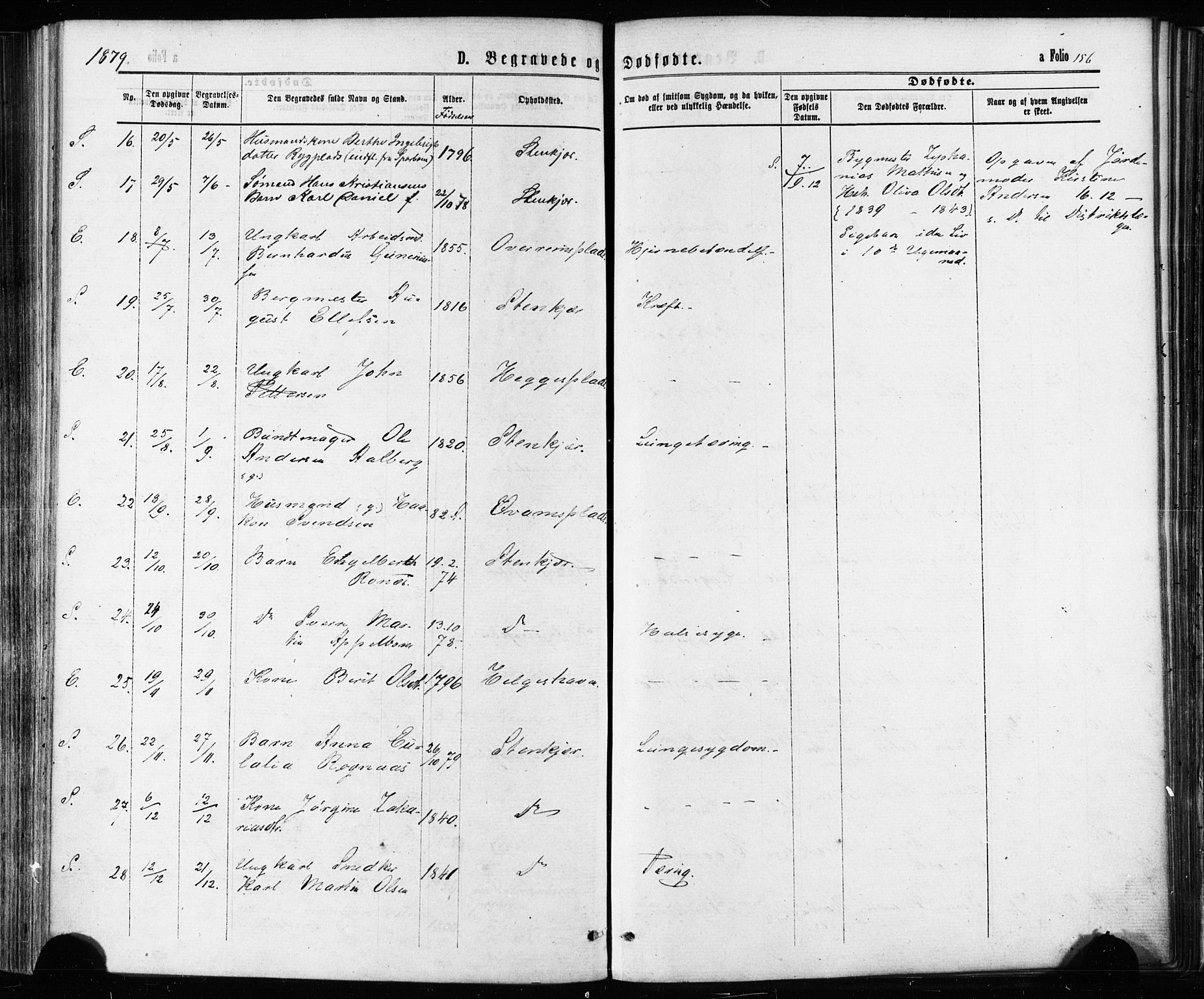 Ministerialprotokoller, klokkerbøker og fødselsregistre - Nord-Trøndelag, SAT/A-1458/739/L0370: Parish register (official) no. 739A02, 1868-1881, p. 156