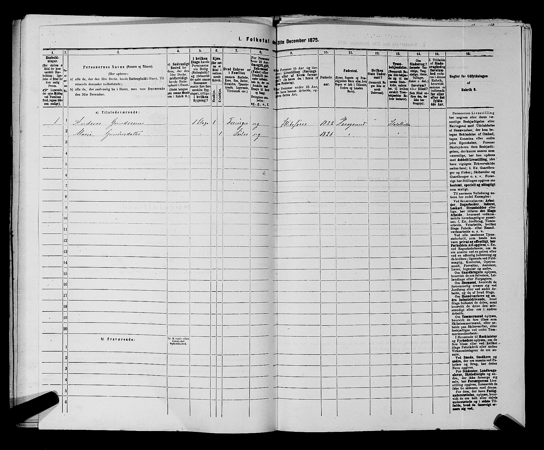 SAKO, 1875 census for 0805P Porsgrunn, 1875, p. 992