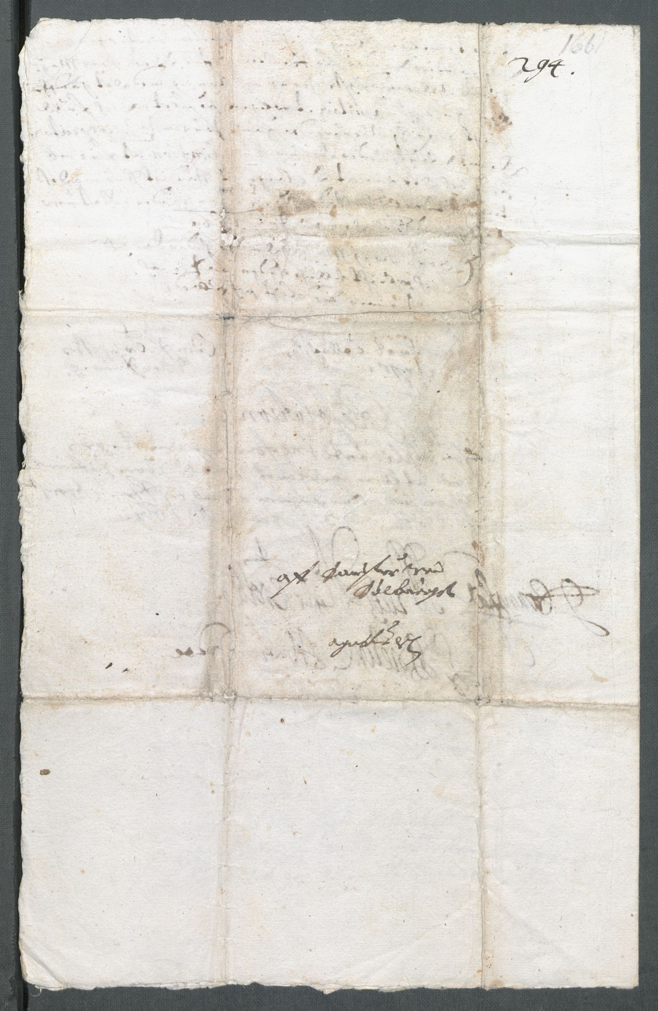 Riksarkivets diplomsamling, AV/RA-EA-5965/F02/L0169: Dokumenter, 1661-1663, p. 45