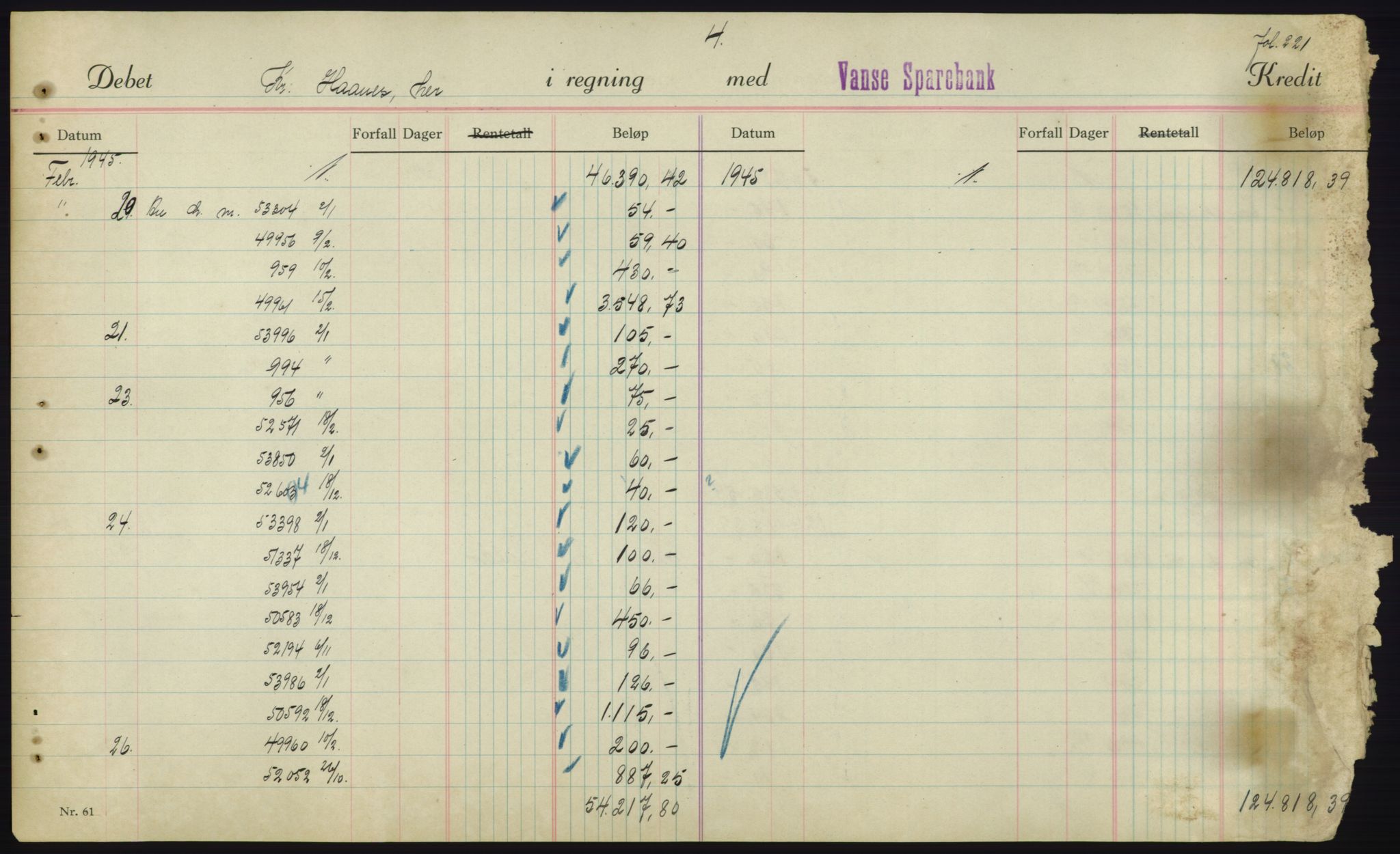 Forsvarsdepartementet, 10. kontor / Oppgjørskontoret, AV/RA-RAFA-1225/D/Db/L0180: Lista oppgjørskontor, 1942-1952, p. 1905