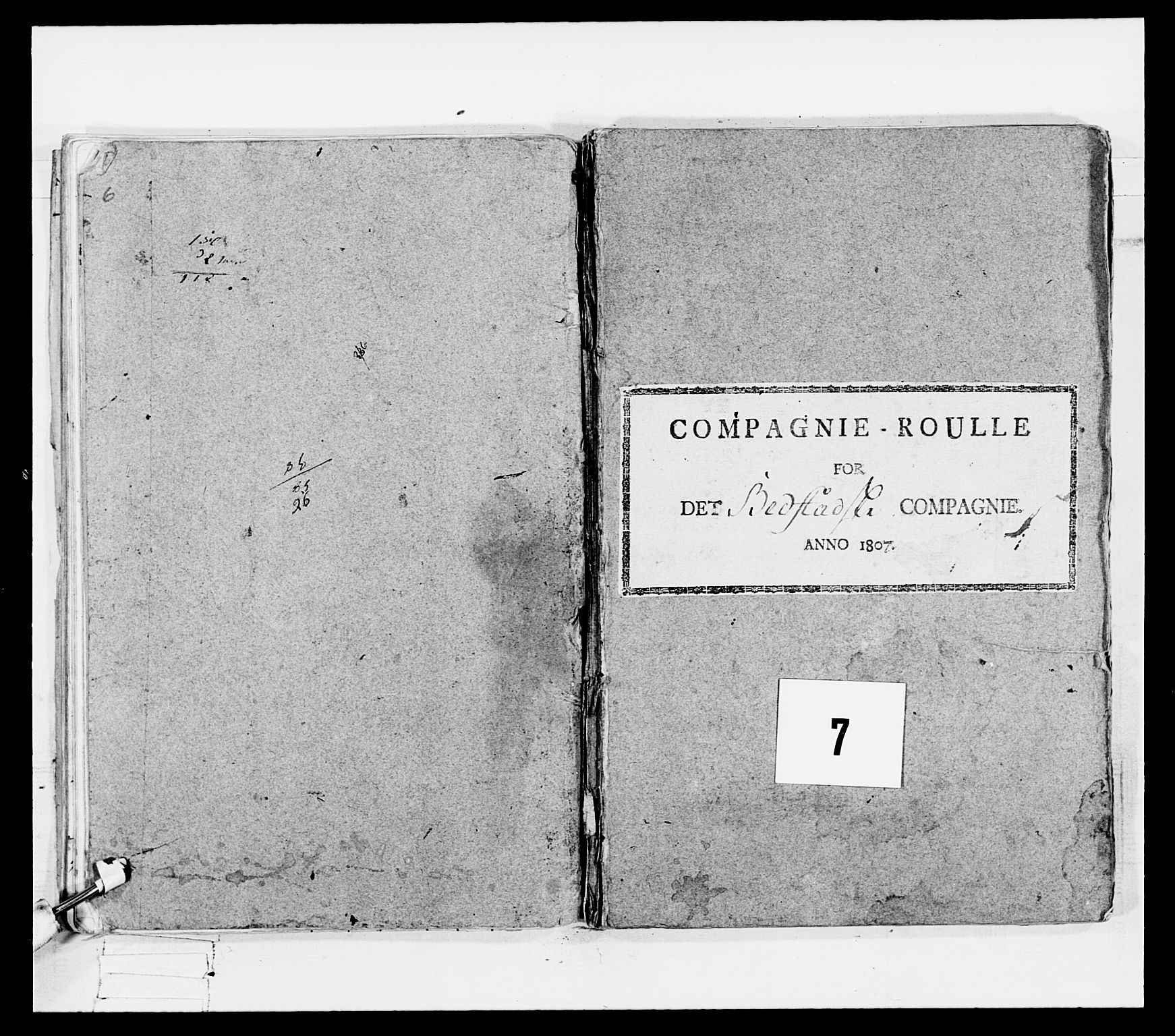 Generalitets- og kommissariatskollegiet, Det kongelige norske kommissariatskollegium, AV/RA-EA-5420/E/Eh/L0075b: 1. Trondheimske nasjonale infanteriregiment, 1807, p. 277