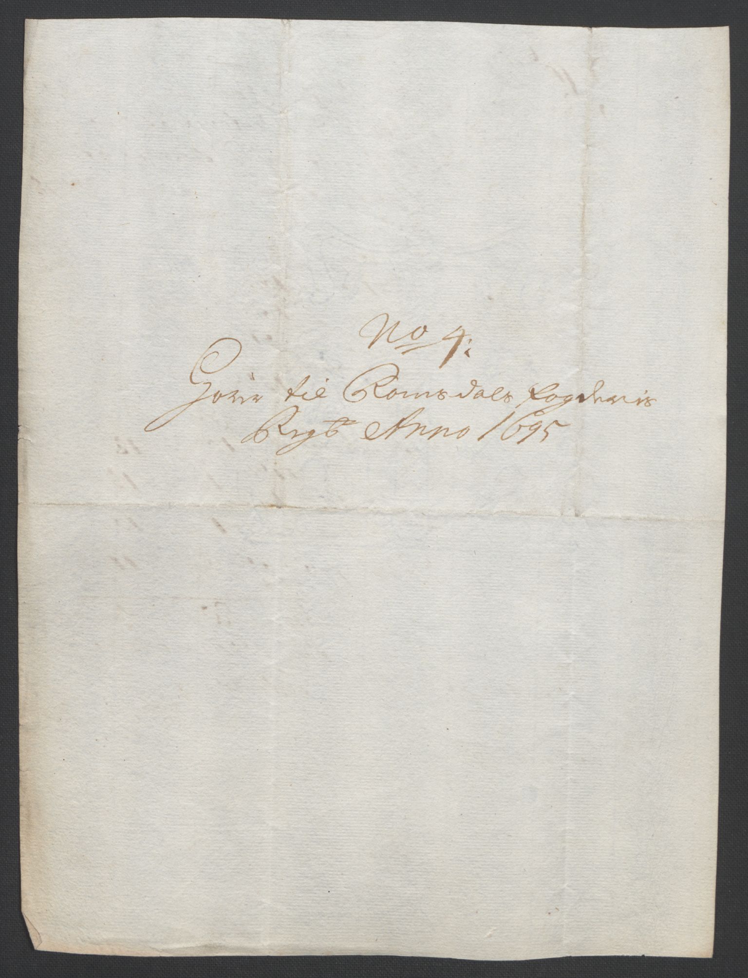 Rentekammeret inntil 1814, Reviderte regnskaper, Fogderegnskap, AV/RA-EA-4092/R55/L3652: Fogderegnskap Romsdal, 1695-1696, p. 140