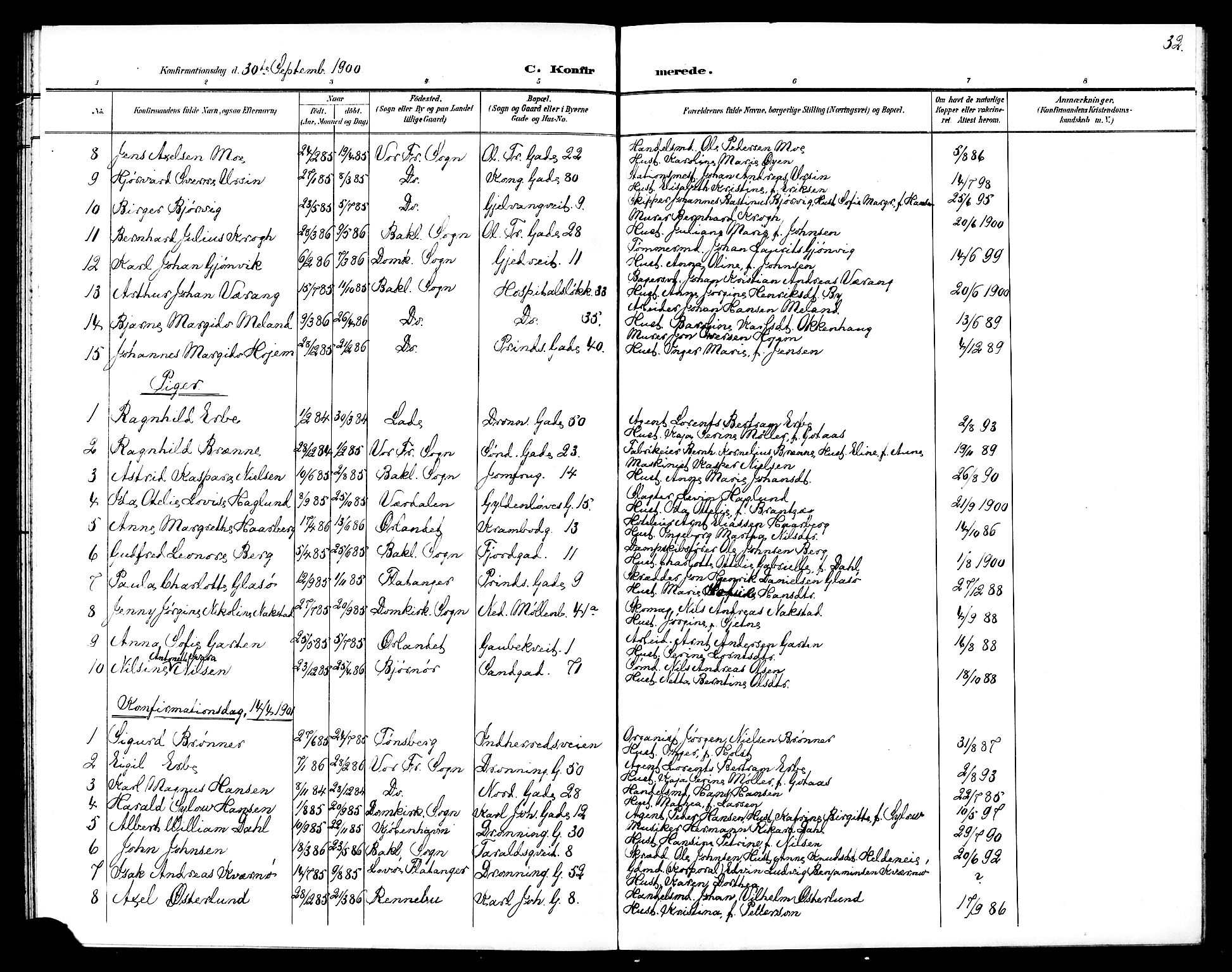 Ministerialprotokoller, klokkerbøker og fødselsregistre - Sør-Trøndelag, SAT/A-1456/602/L0144: Parish register (copy) no. 602C12, 1897-1905, p. 32
