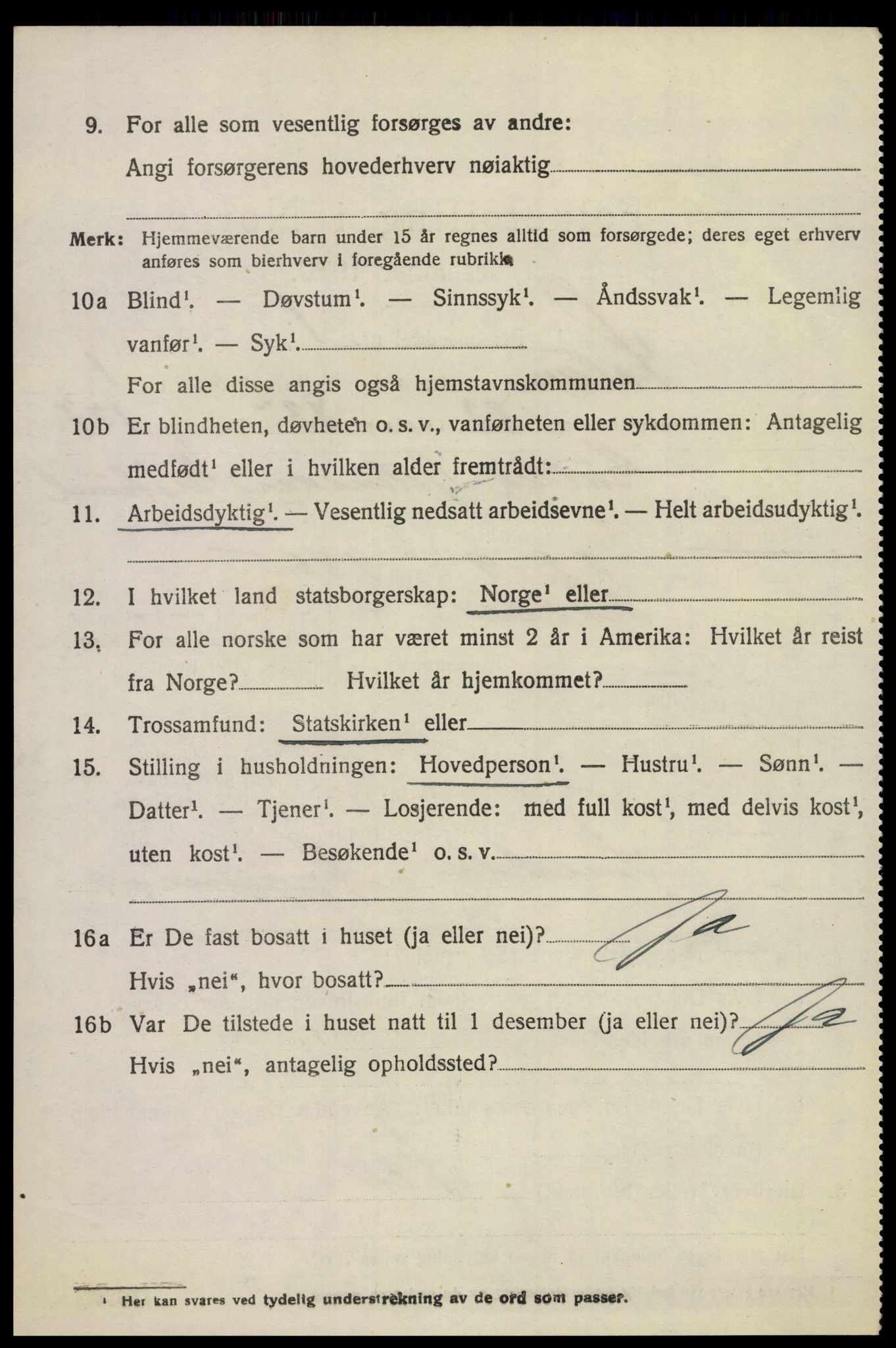 SAKO, 1920 census for Solum, 1920, p. 2979