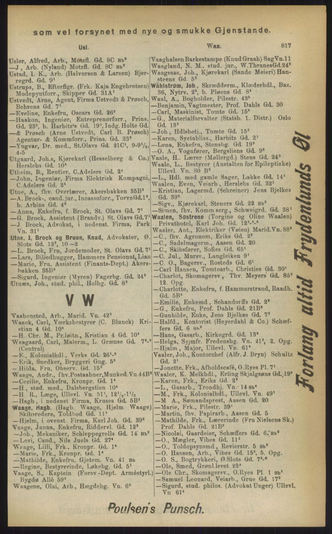 Kristiania/Oslo adressebok, PUBL/-, 1903, p. 817