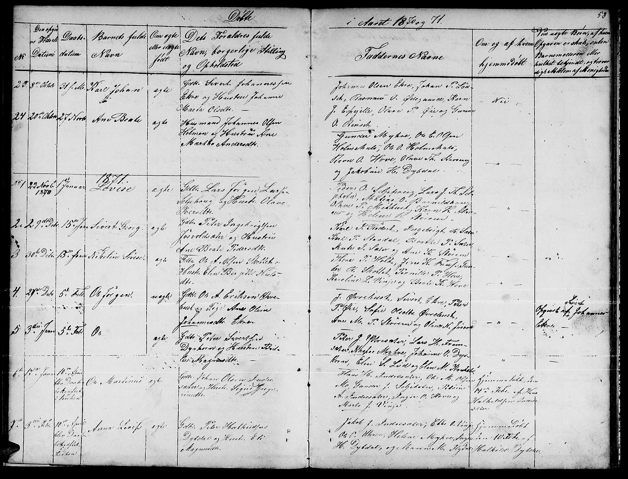 Ministerialprotokoller, klokkerbøker og fødselsregistre - Møre og Romsdal, SAT/A-1454/521/L0300: Parish register (copy) no. 521C01, 1854-1881, p. 53