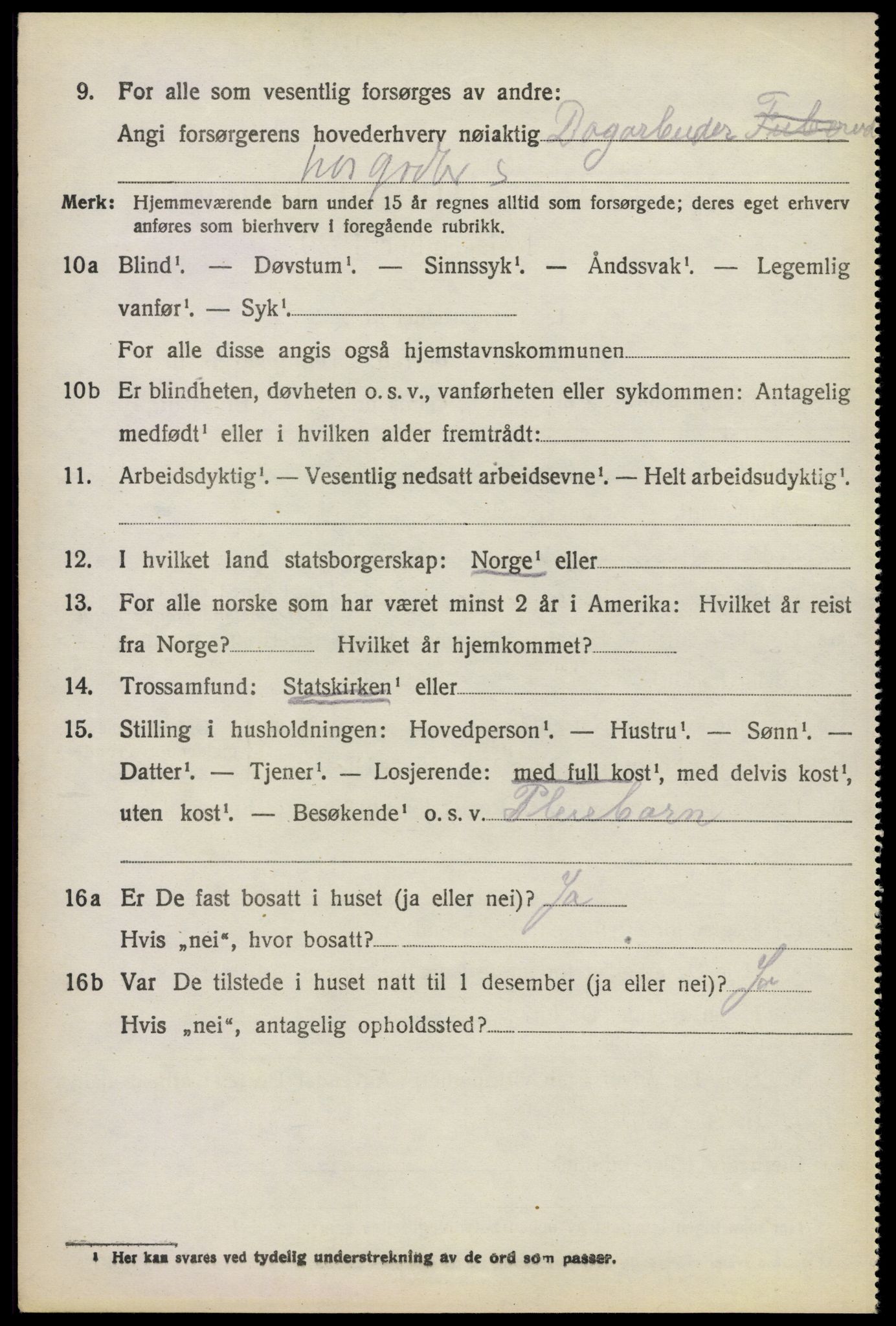 SAO, 1920 census for Enebakk, 1920, p. 2074