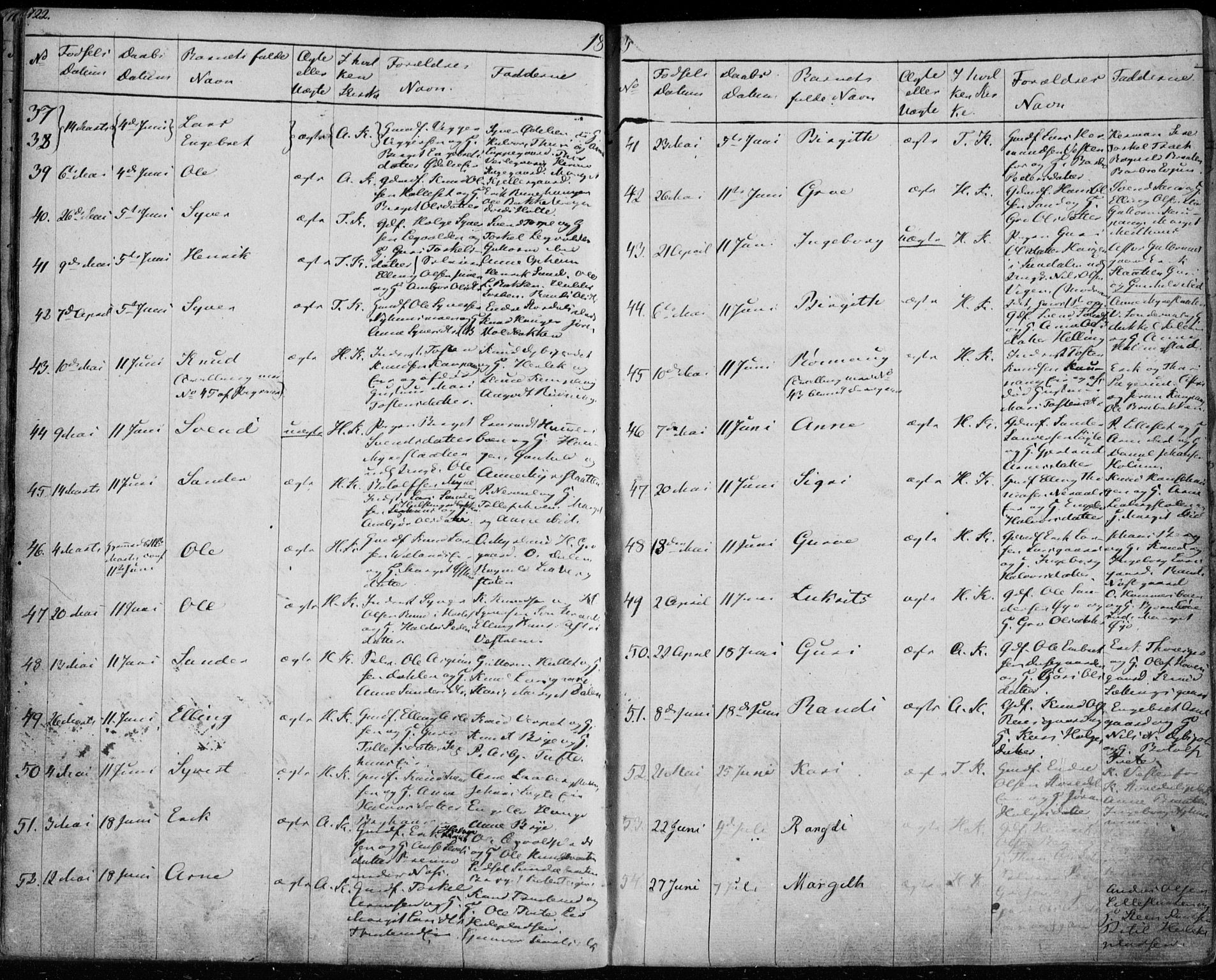 Ål kirkebøker, AV/SAKO-A-249/F/Fa/L0005: Parish register (official) no. I 5, 1825-1848, p. 122