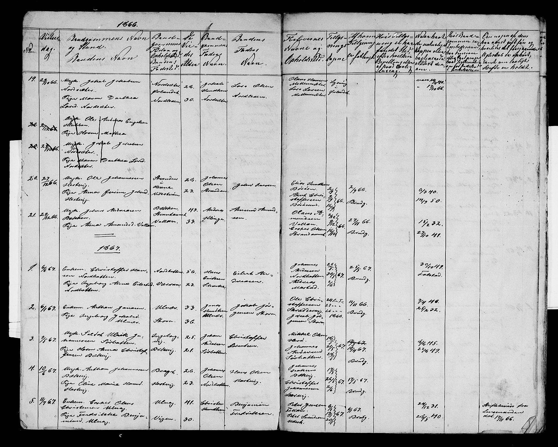 Ministerialprotokoller, klokkerbøker og fødselsregistre - Sør-Trøndelag, SAT/A-1456/637/L0560: Parish register (copy) no. 637C01, 1866-1872