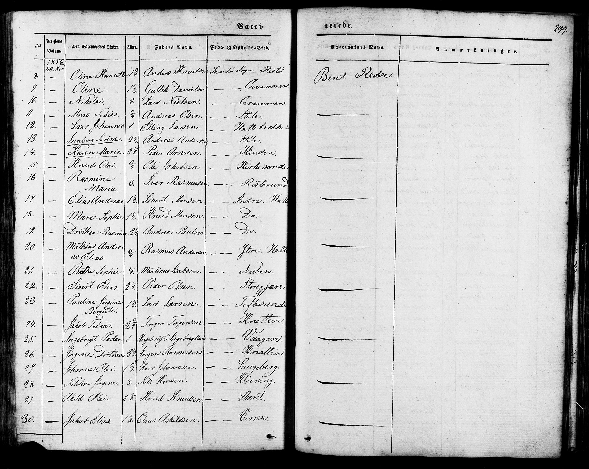 Ministerialprotokoller, klokkerbøker og fødselsregistre - Møre og Romsdal, AV/SAT-A-1454/503/L0034: Parish register (official) no. 503A02, 1841-1884, p. 299