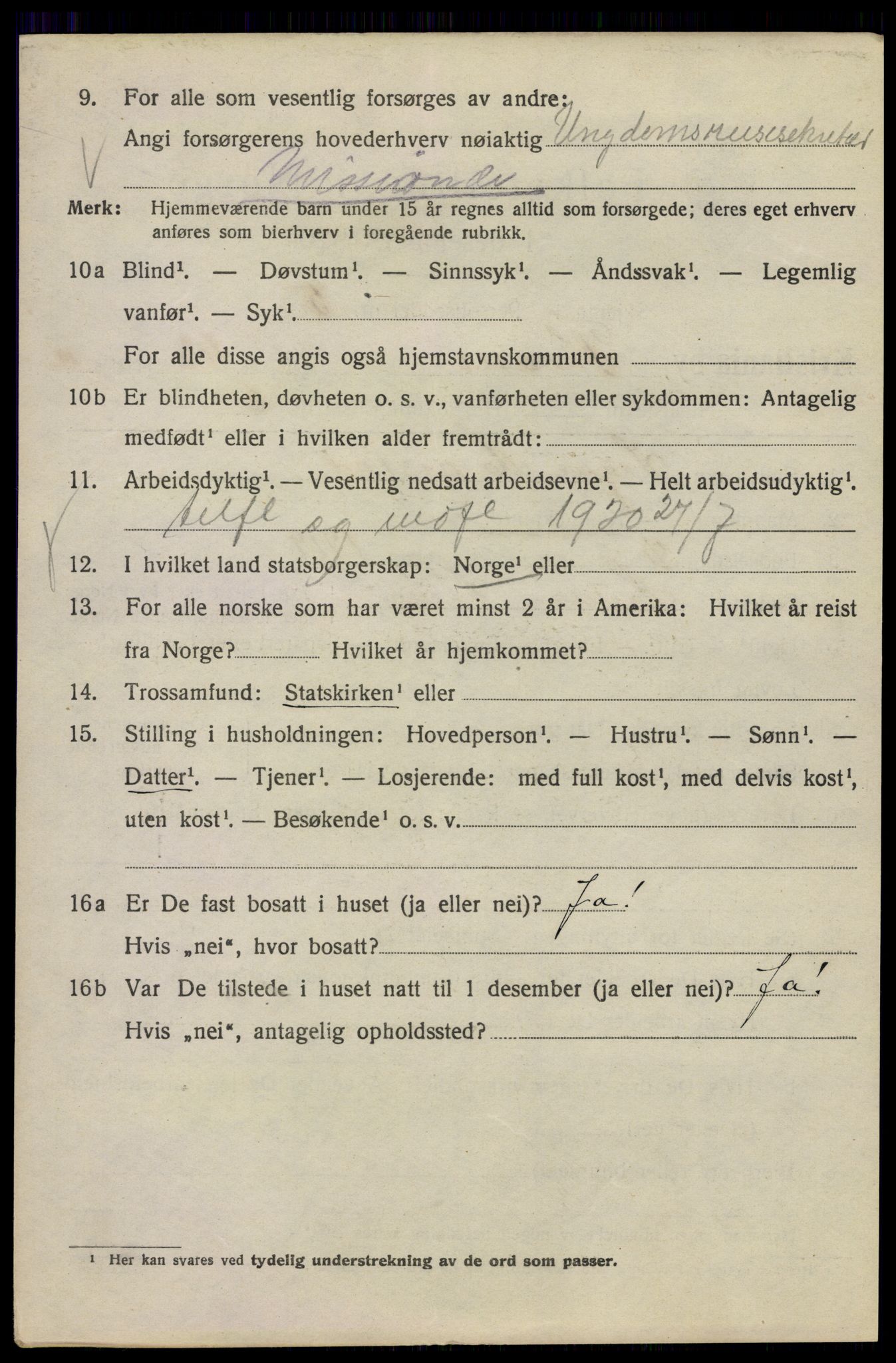 SAO, 1920 census for Kristiania, 1920, p. 570014