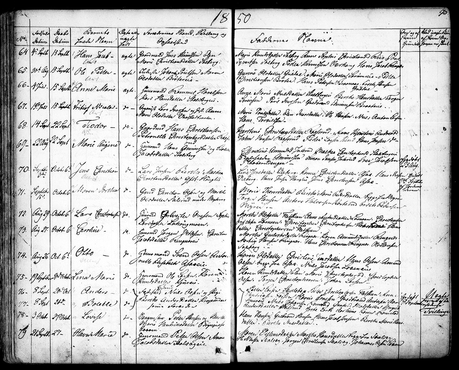 Skedsmo prestekontor Kirkebøker, SAO/A-10033a/F/Fa/L0009: Parish register (official) no. I 9, 1830-1853, p. 93