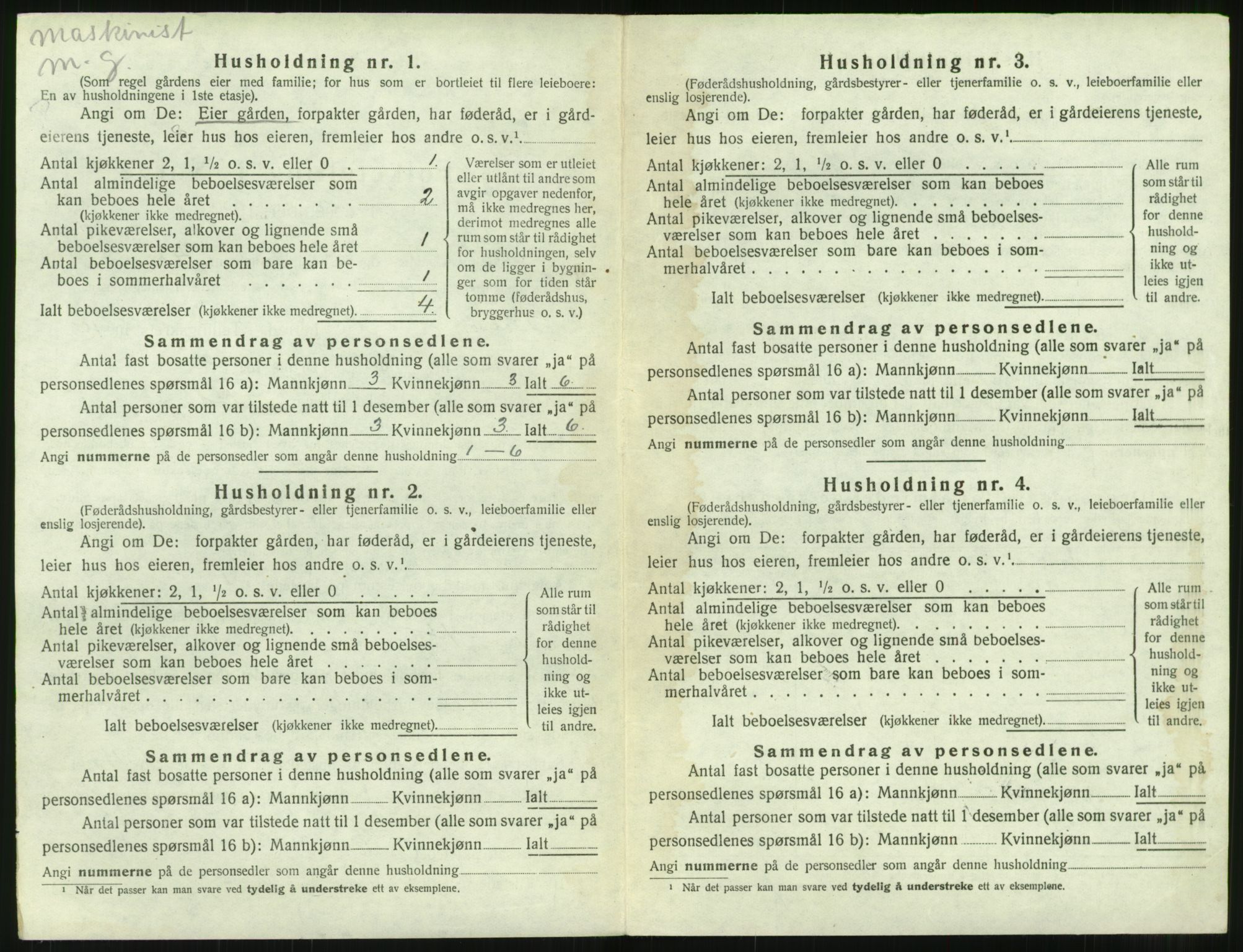 SAT, 1920 census for Bolsøy, 1920, p. 1568