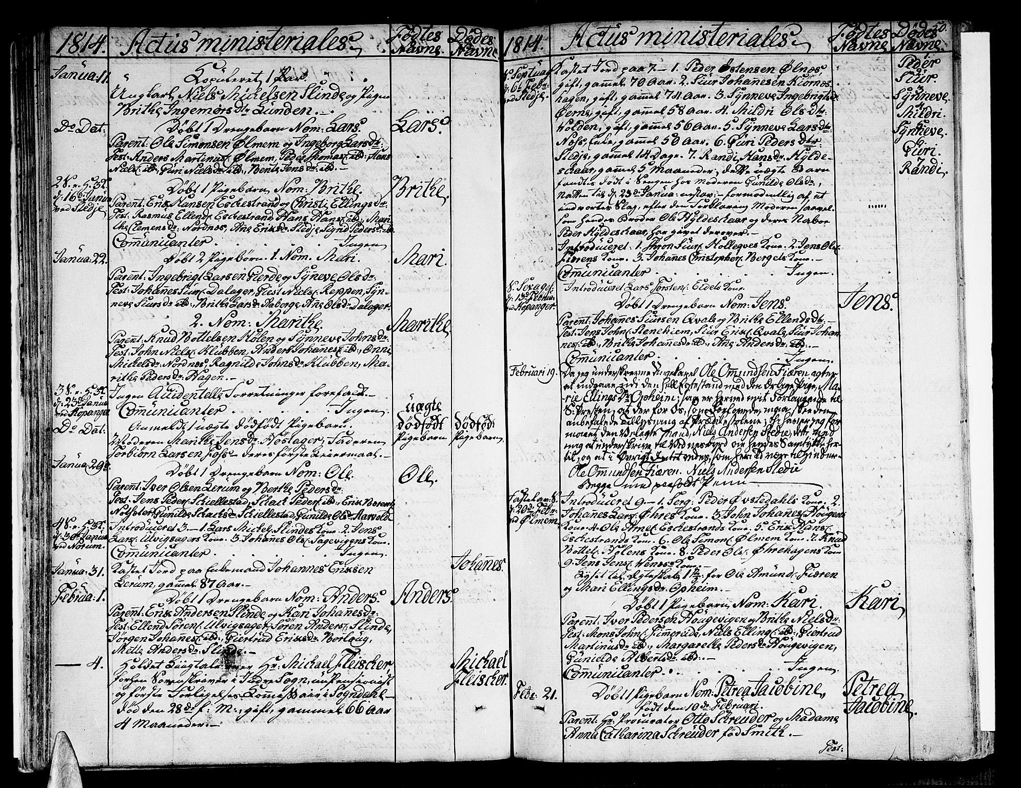Sogndal sokneprestembete, SAB/A-81301/H/Haa/Haaa/L0009: Parish register (official) no. A 9, 1809-1821, p. 50
