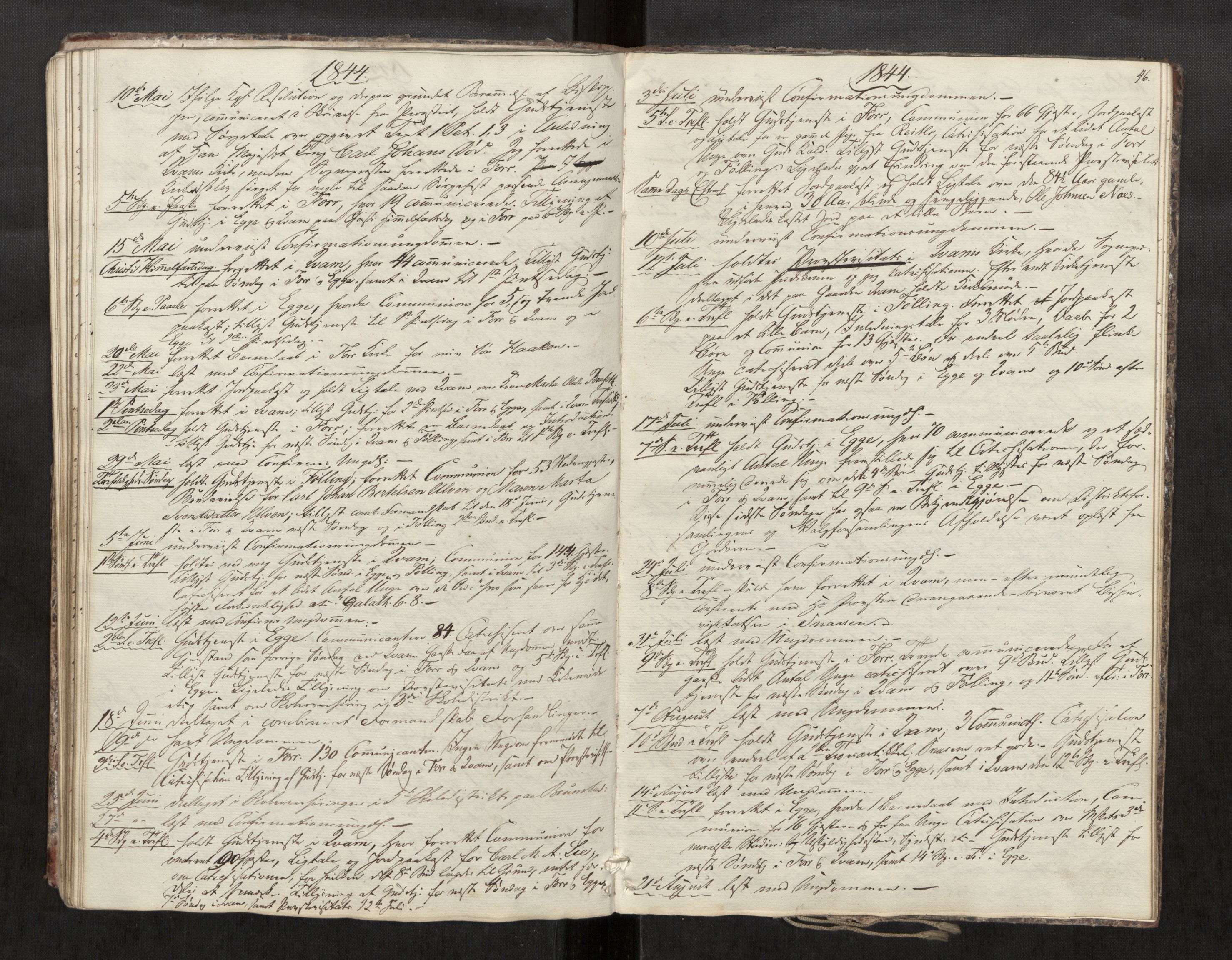 Stod sokneprestkontor, AV/SAT-A-1164/2/I/I1/I1d/L0001: Curate's parish register no. 1, 1827-1849, p. 46