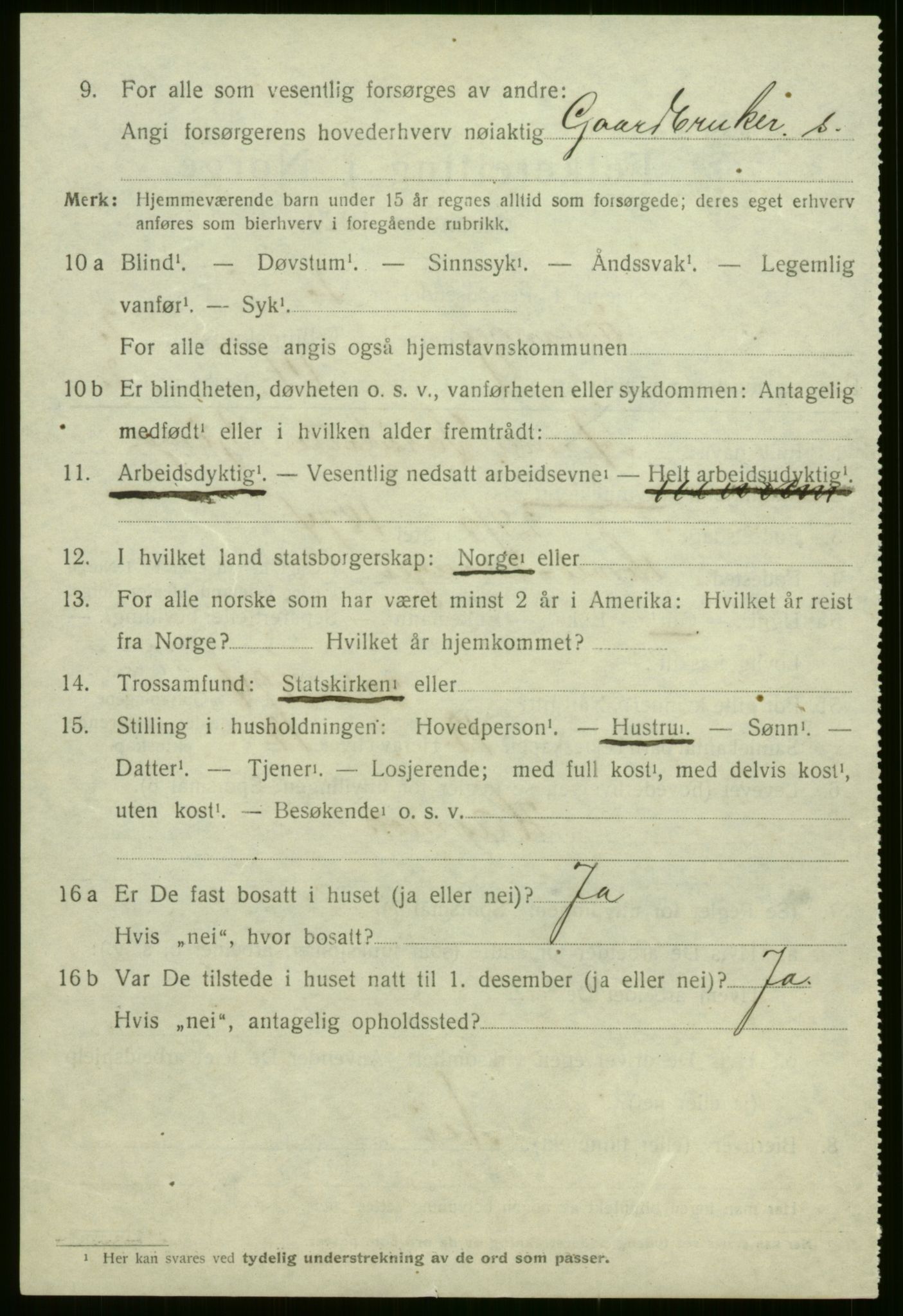 SAB, 1920 census for Evanger, 1920, p. 948