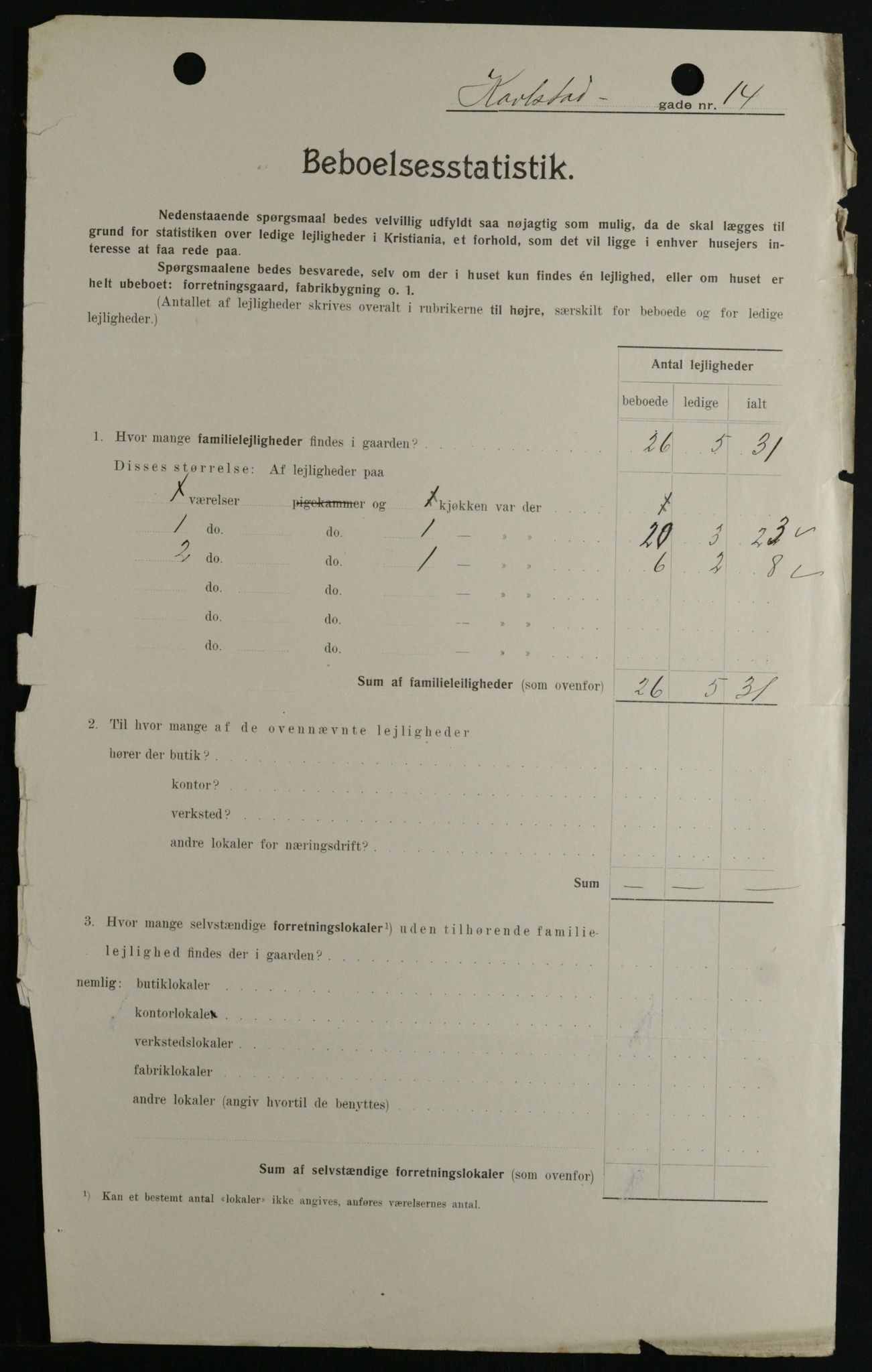 OBA, Municipal Census 1908 for Kristiania, 1908, p. 44053
