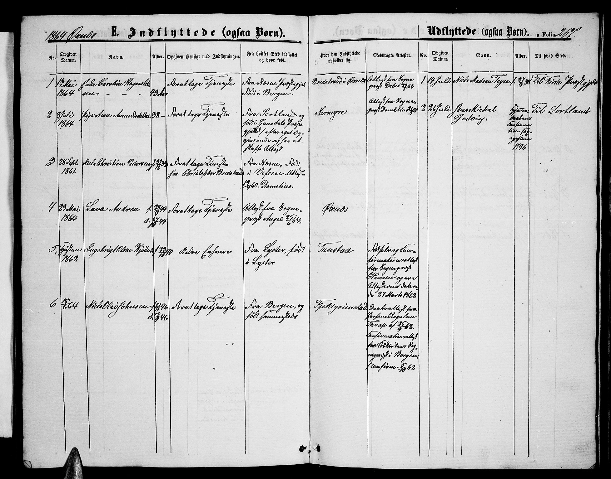 Ministerialprotokoller, klokkerbøker og fødselsregistre - Nordland, AV/SAT-A-1459/893/L1347: Parish register (copy) no. 893C02, 1858-1866, p. 267