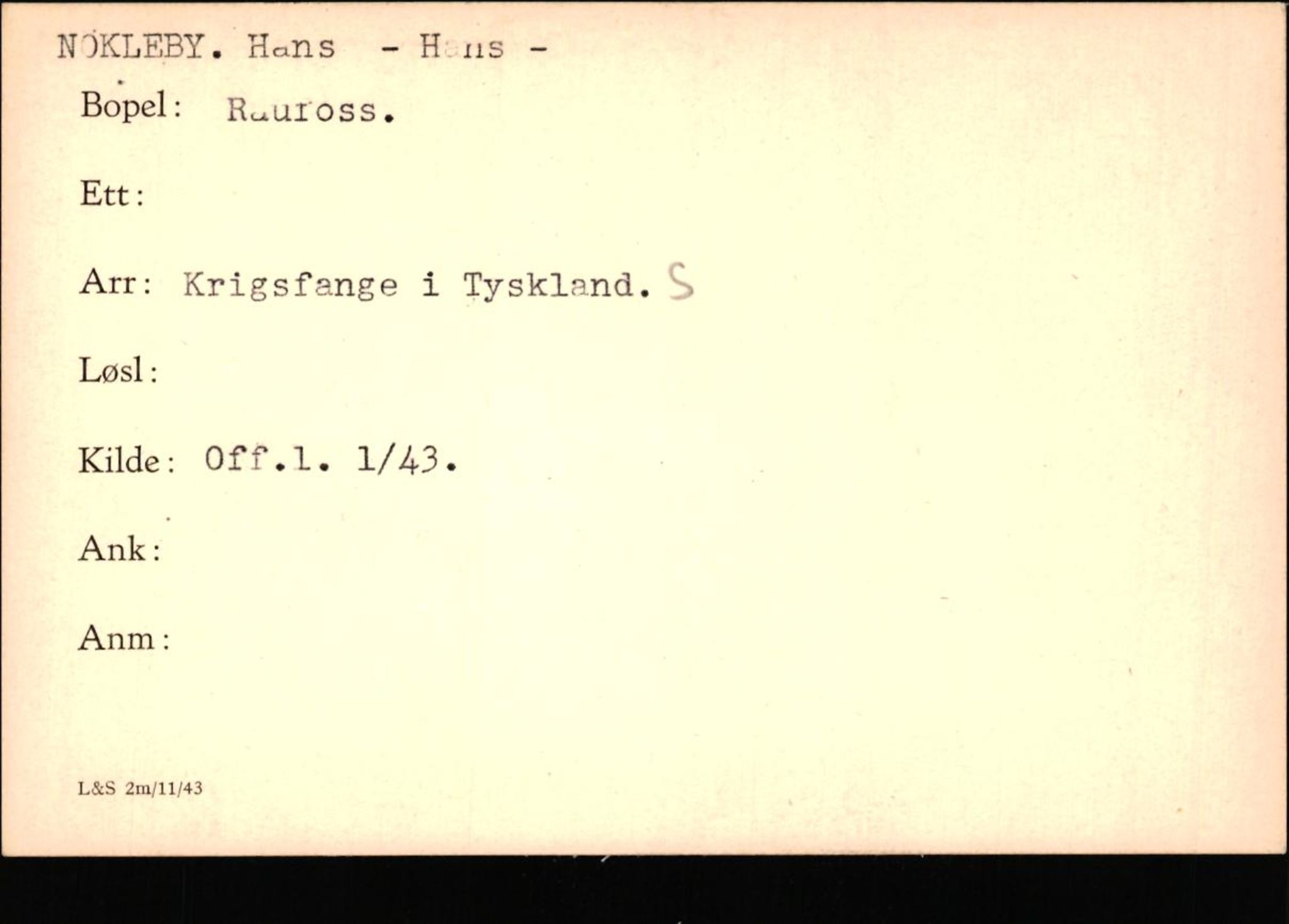 Forsvaret, Forsvarets krigshistoriske avdeling, AV/RA-RAFA-2017/Y/Yf/L0200: II-C-11-2102  -  Norske krigsfanger i Tyskland, 1940-1945, p. 798