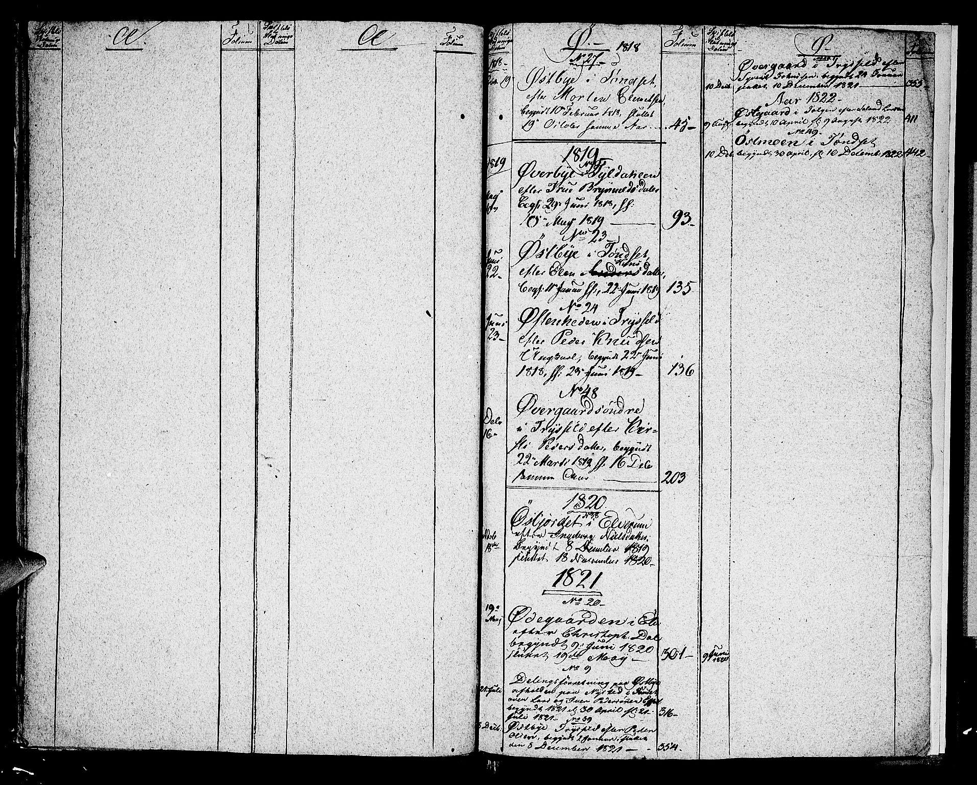 Østerdalen sorenskriveri, AV/SAH-TING-032/J/Ja/L0012: Skifteprotokoll, 1817-1823