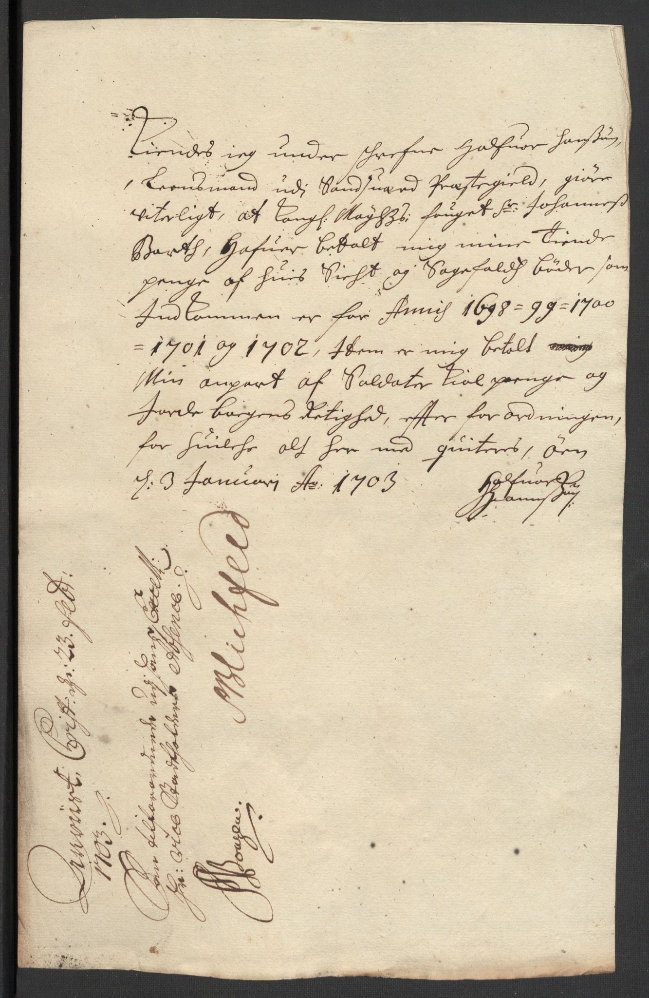 Rentekammeret inntil 1814, Reviderte regnskaper, Fogderegnskap, AV/RA-EA-4092/R24/L1580: Fogderegnskap Numedal og Sandsvær, 1702, p. 192