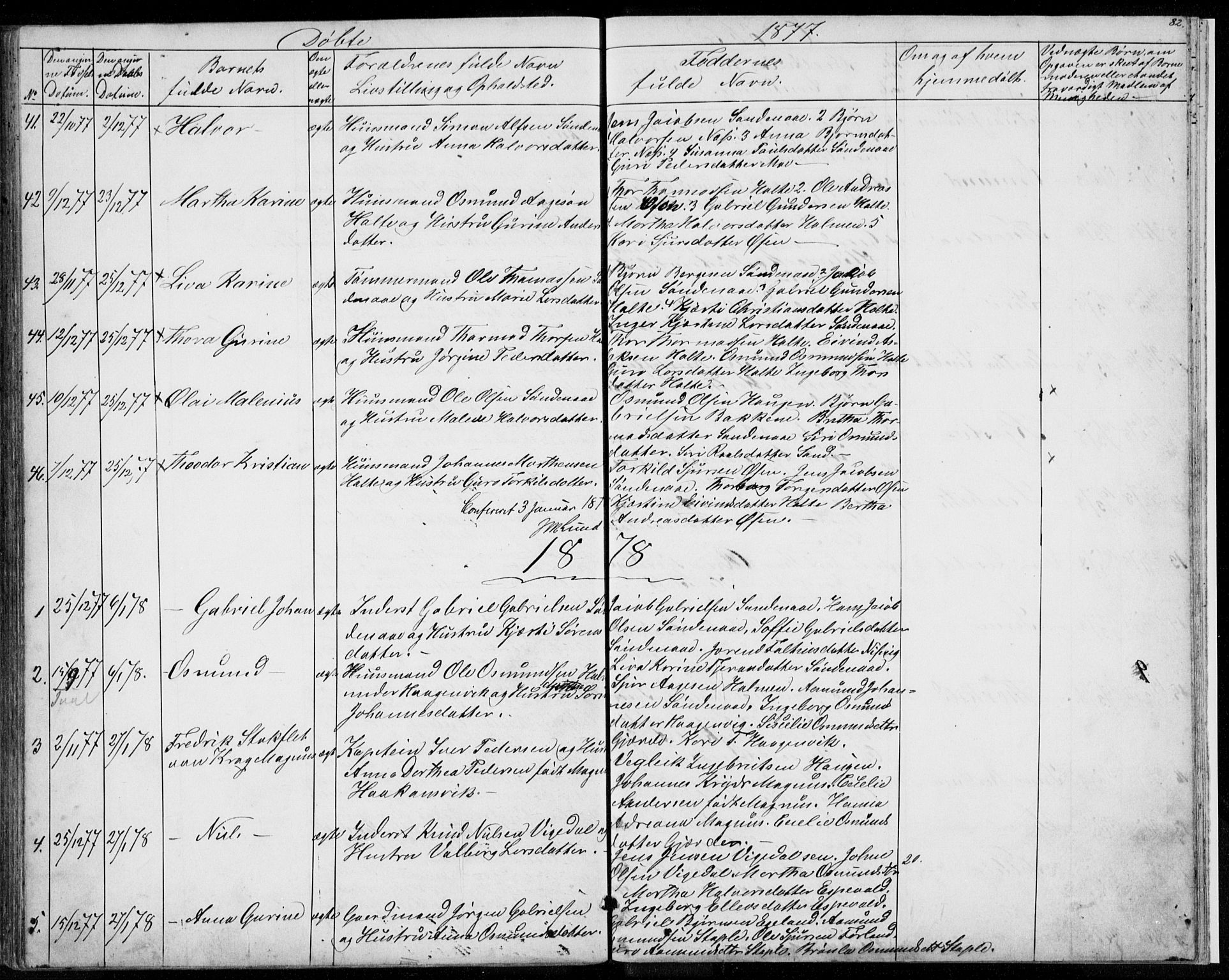Vikedal sokneprestkontor, SAST/A-101840/01/V: Parish register (copy) no. B 9, 1856-1878, p. 82