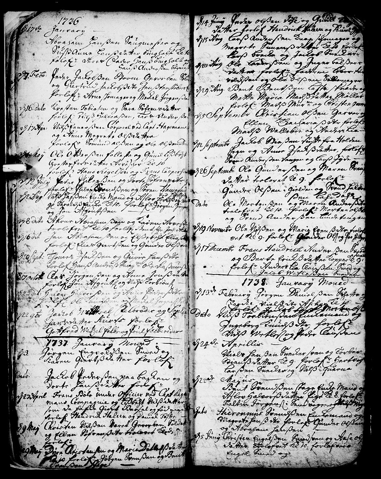 Skien kirkebøker, SAKO/A-302/F/Fa/L0002: Parish register (official) no. 2, 1716-1757, p. 12