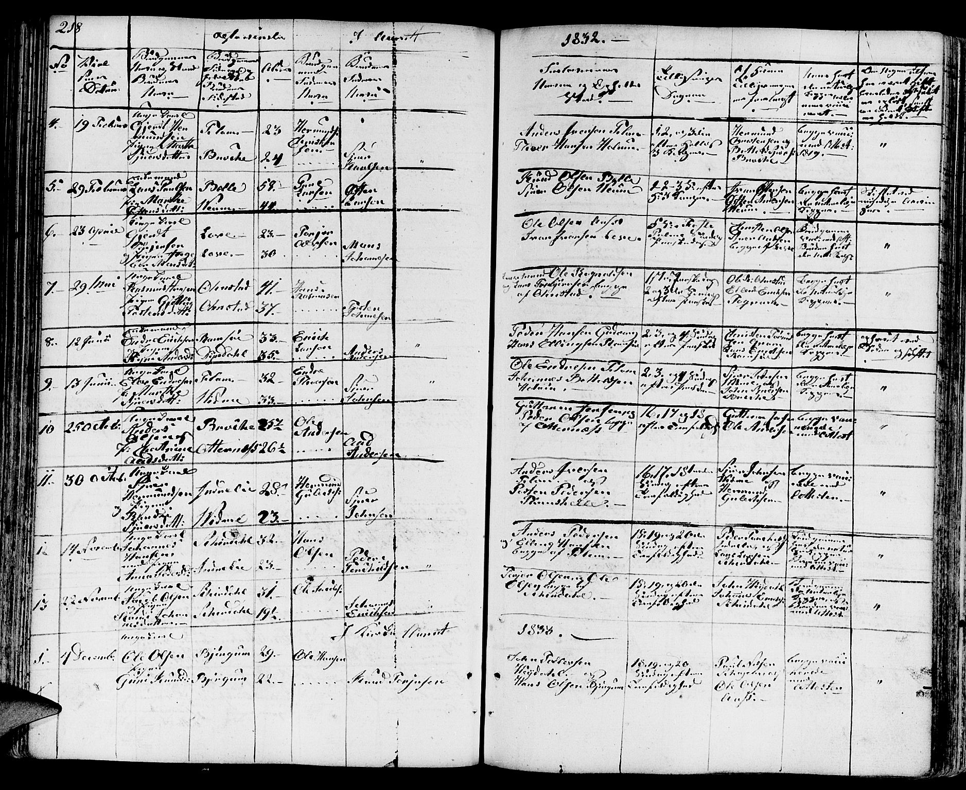 Aurland sokneprestembete, SAB/A-99937/H/Ha/Haa/L0006: Parish register (official) no. A 6, 1821-1859, p. 218