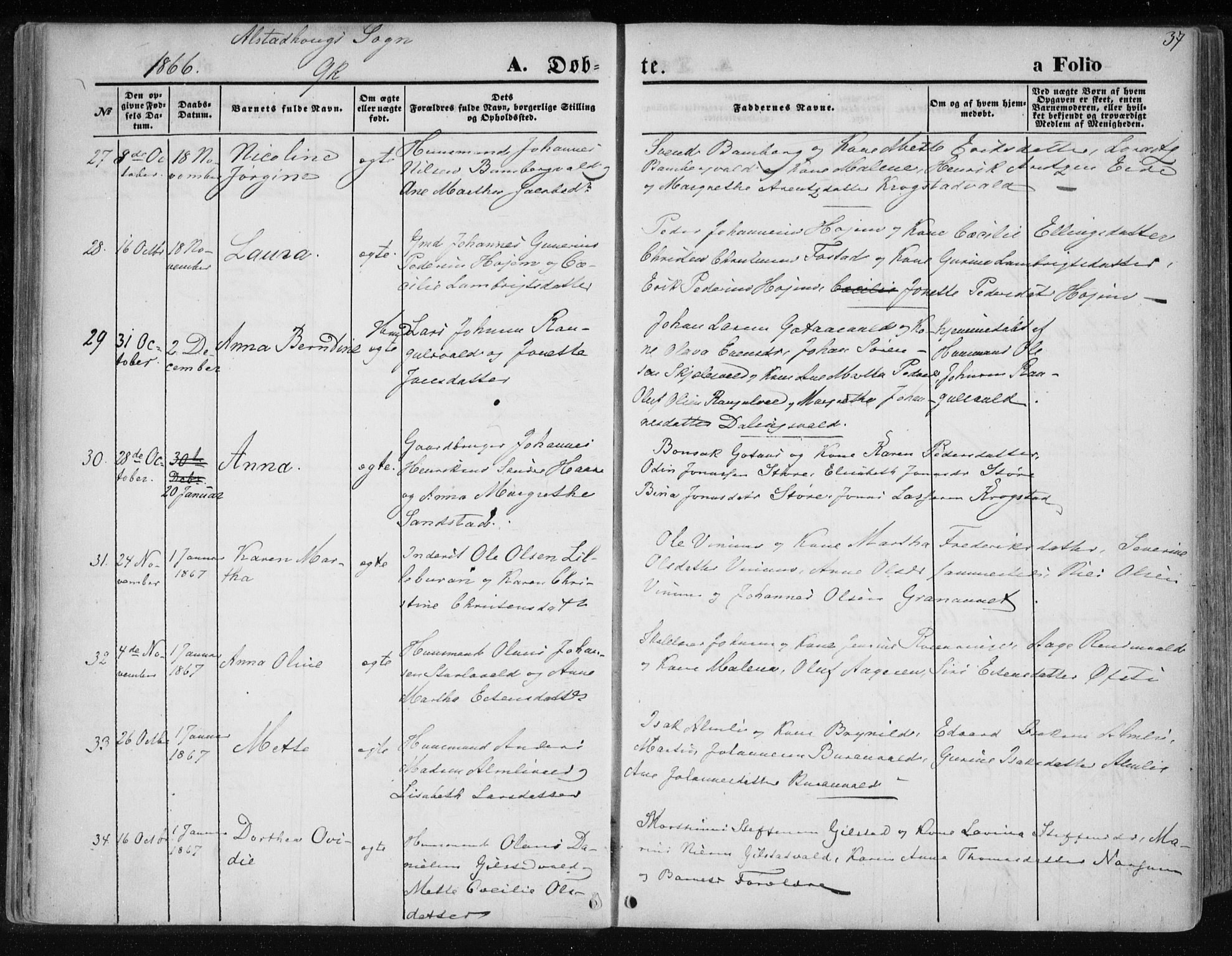 Ministerialprotokoller, klokkerbøker og fødselsregistre - Nord-Trøndelag, SAT/A-1458/717/L0157: Parish register (official) no. 717A08 /1, 1863-1877, p. 37