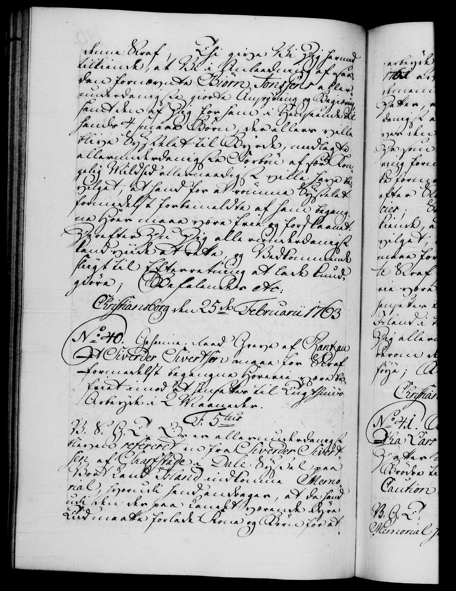 Danske Kanselli 1572-1799, RA/EA-3023/F/Fc/Fca/Fcab/L0037: Norske tegnelser, 1762-1766, p. 196b