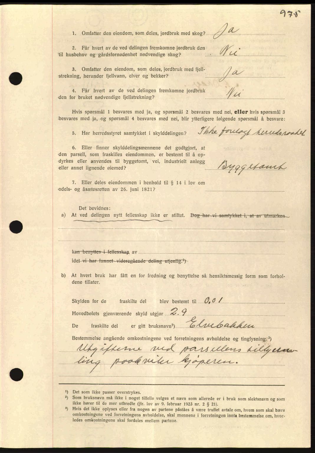 Nordmøre sorenskriveri, AV/SAT-A-4132/1/2/2Ca: Mortgage book no. A93, 1942-1942, Diary no: : 2706/1942