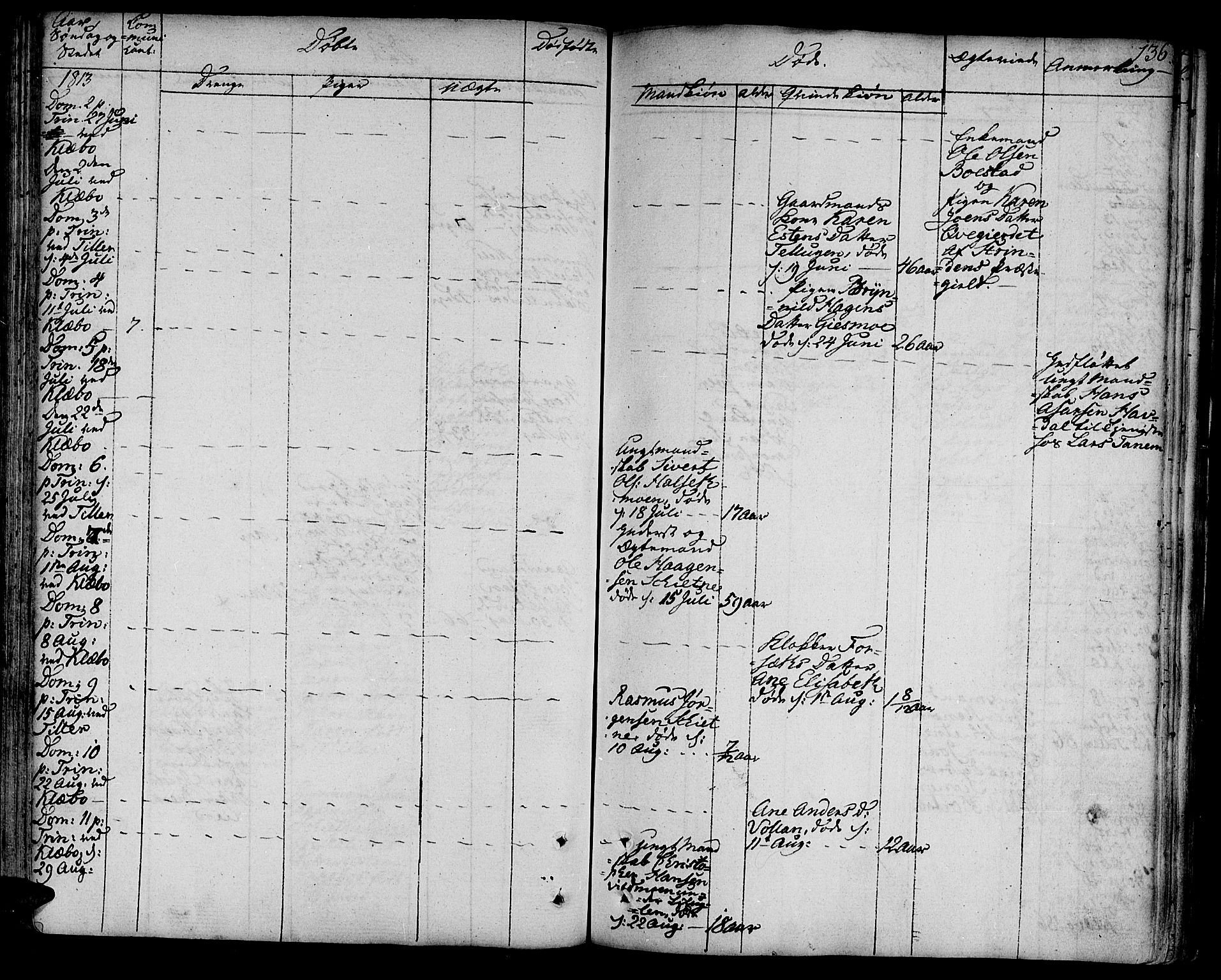 Ministerialprotokoller, klokkerbøker og fødselsregistre - Sør-Trøndelag, AV/SAT-A-1456/618/L0438: Parish register (official) no. 618A03, 1783-1815, p. 136