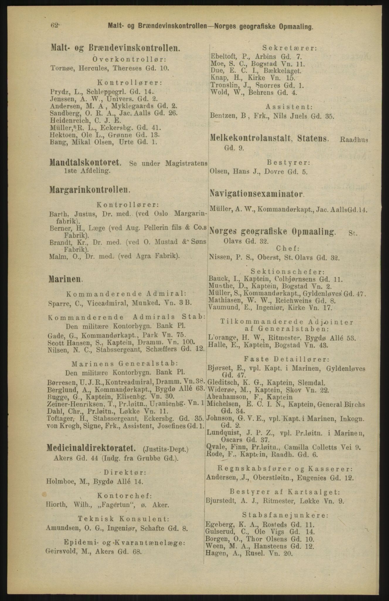 Kristiania/Oslo adressebok, PUBL/-, 1904, p. 62