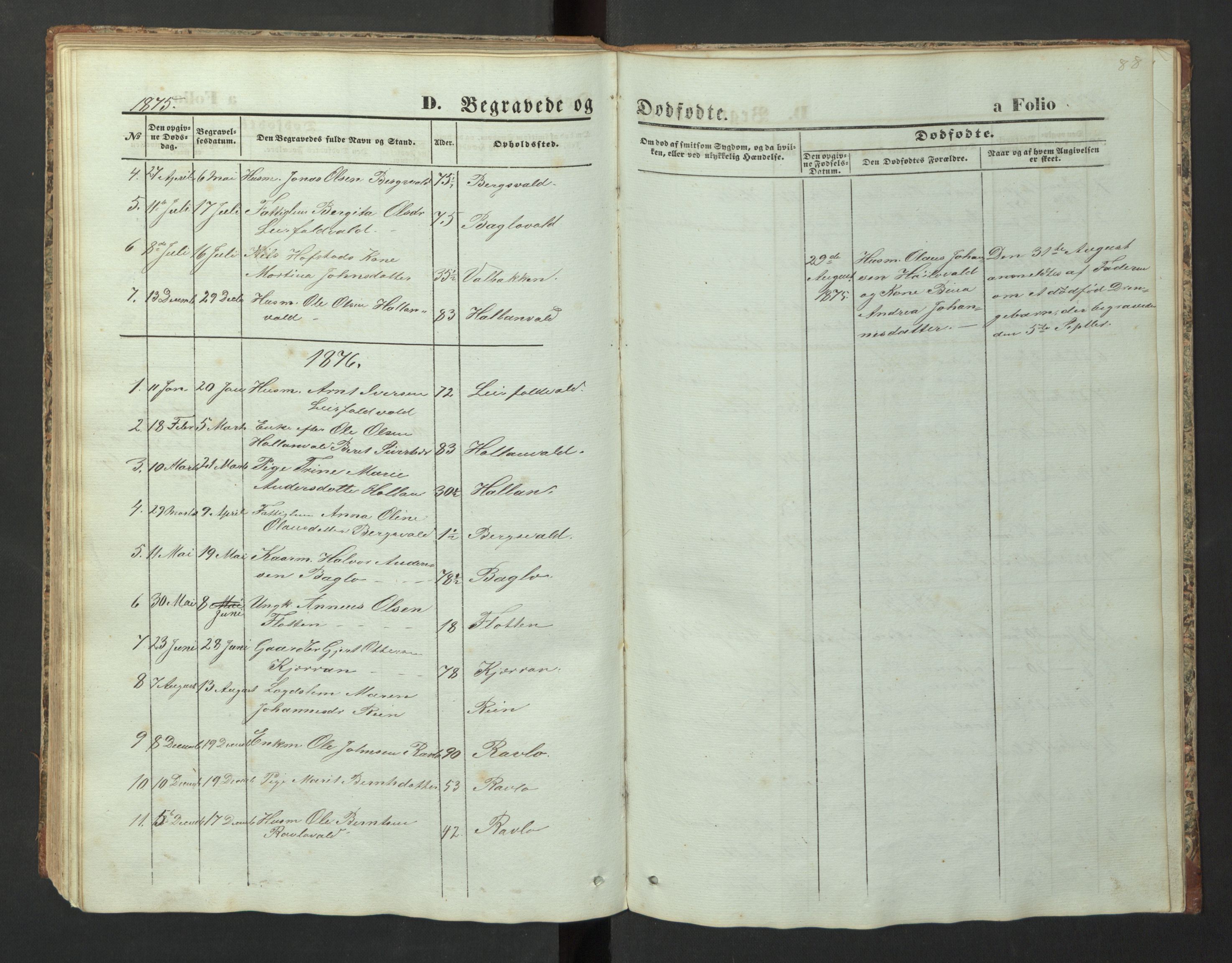 Ministerialprotokoller, klokkerbøker og fødselsregistre - Nord-Trøndelag, SAT/A-1458/726/L0271: Parish register (copy) no. 726C02, 1869-1897, p. 88