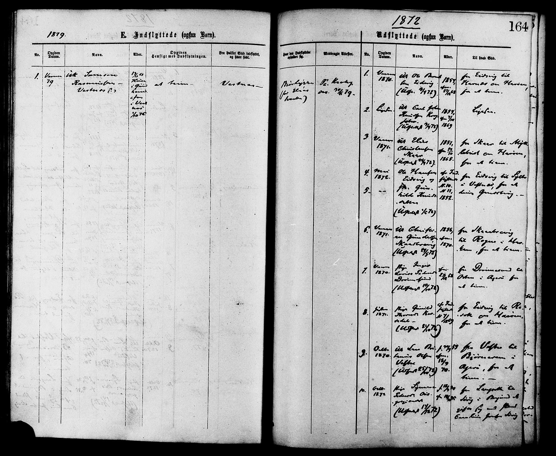 Ministerialprotokoller, klokkerbøker og fødselsregistre - Møre og Romsdal, AV/SAT-A-1454/525/L0373: Parish register (official) no. 525A03, 1864-1879, p. 164