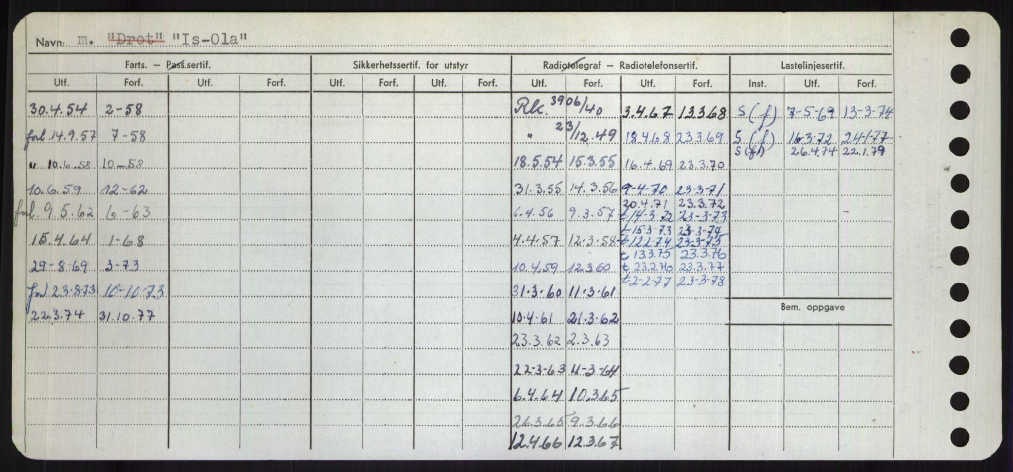 Sjøfartsdirektoratet med forløpere, Skipsmålingen, AV/RA-S-1627/H/Hd/L0018: Fartøy, I, p. 248