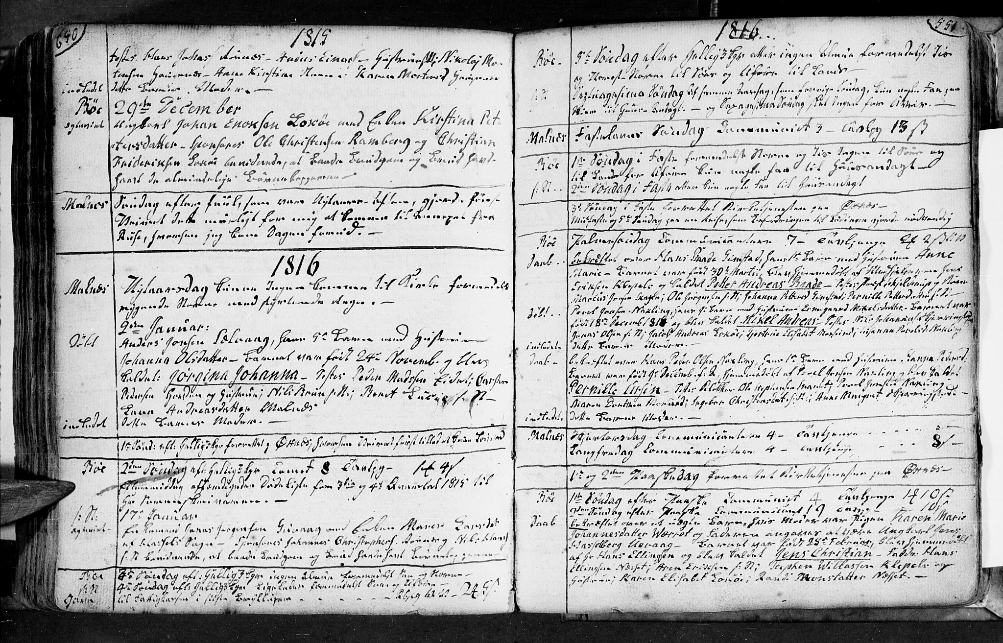 Ministerialprotokoller, klokkerbøker og fødselsregistre - Nordland, SAT/A-1459/891/L1297: Parish register (official) no. 891A02, 1759-1820, p. 650-651